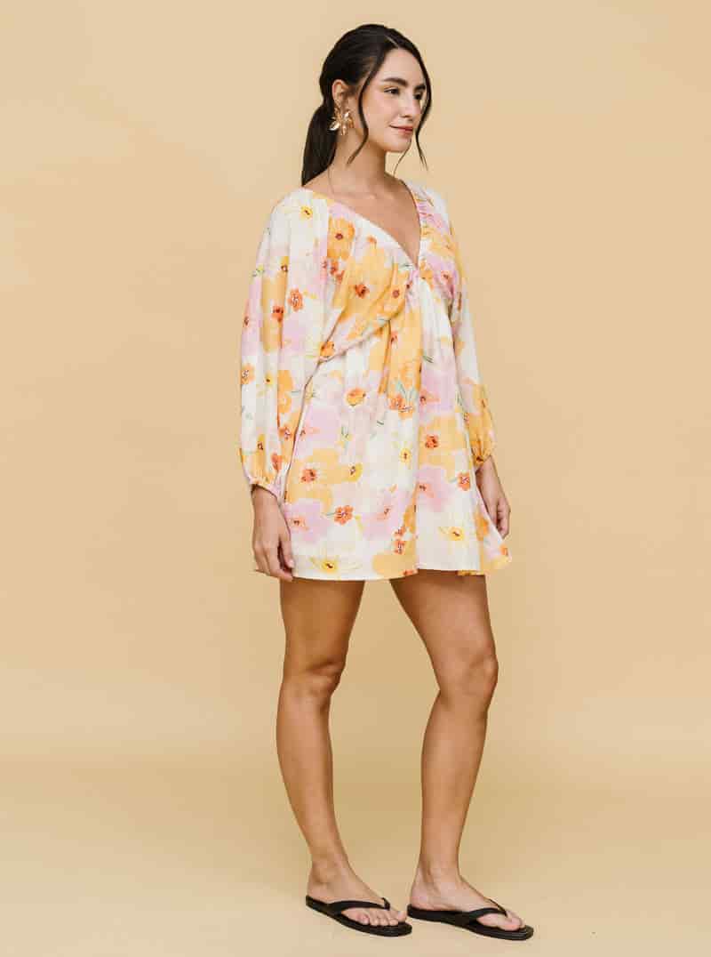 VESTIDO VOLARE FLORES - miniatura 4