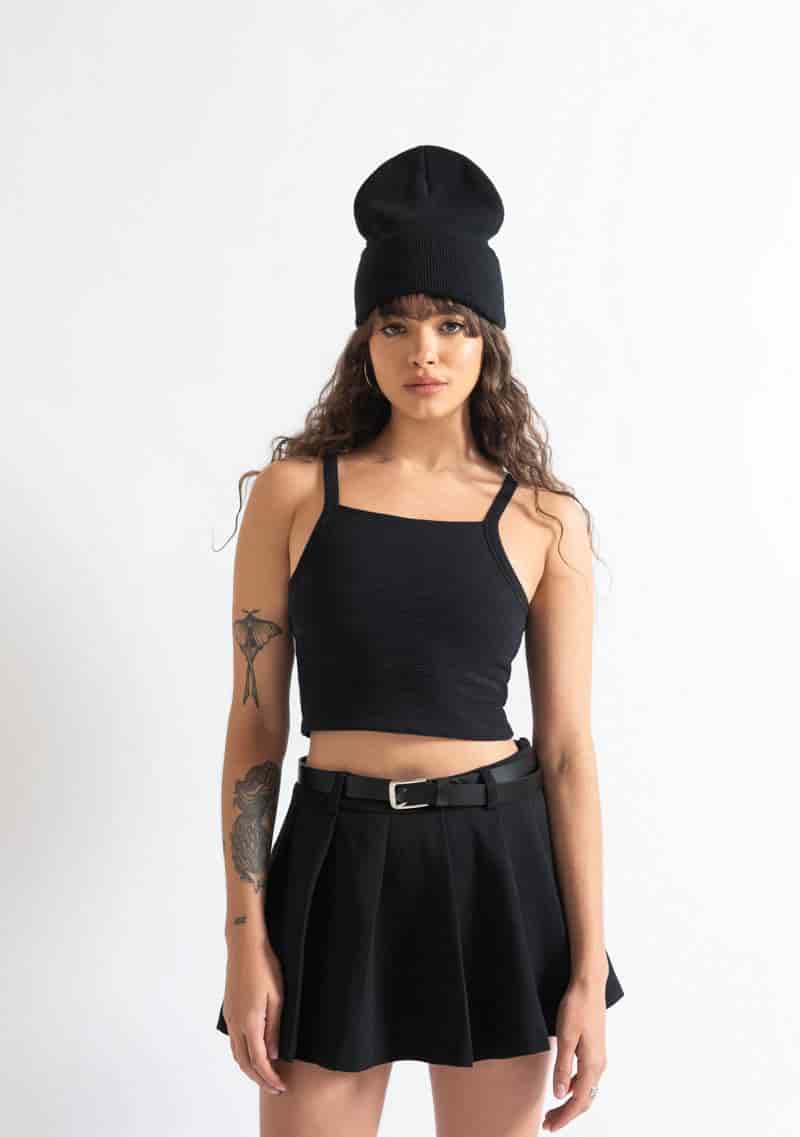 Monclair black crop top - miniatura 8