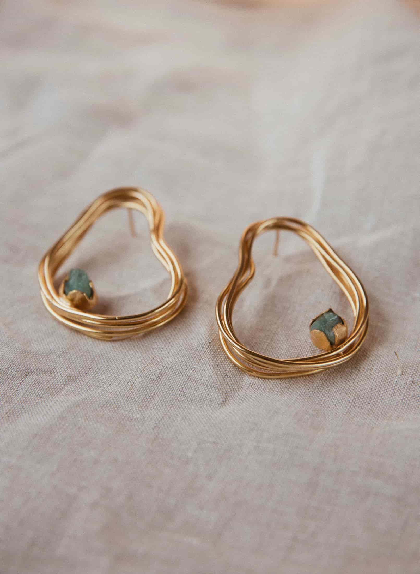 Aretes Providencia Mid Esmeralda - miniatura 3