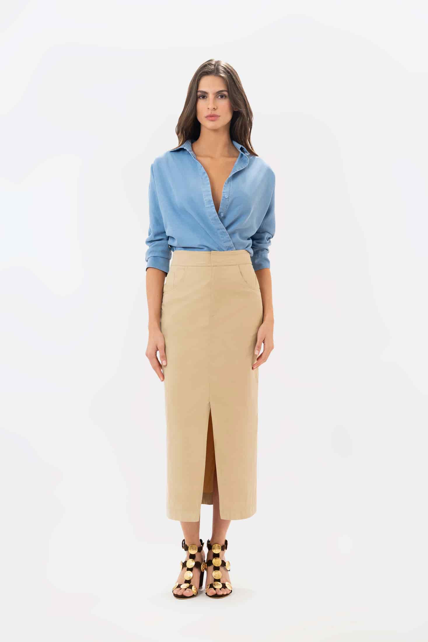 Falda Atena Khaki - miniatura 7