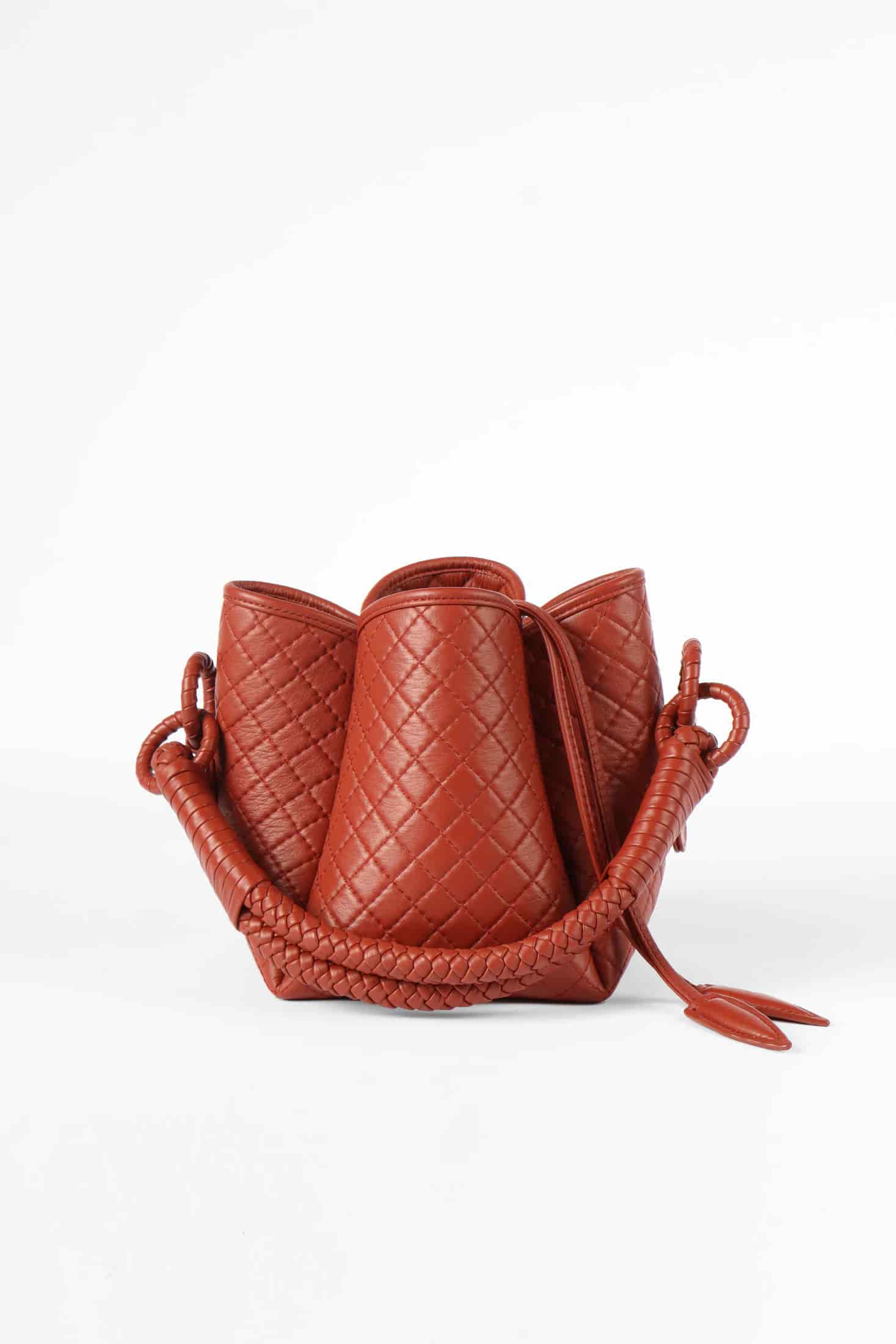 Tulip Mini Bucket Bag, Brick Red - miniatura 1