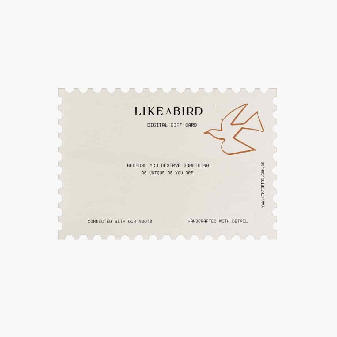 Like a Bird Gift card - miniatura 2