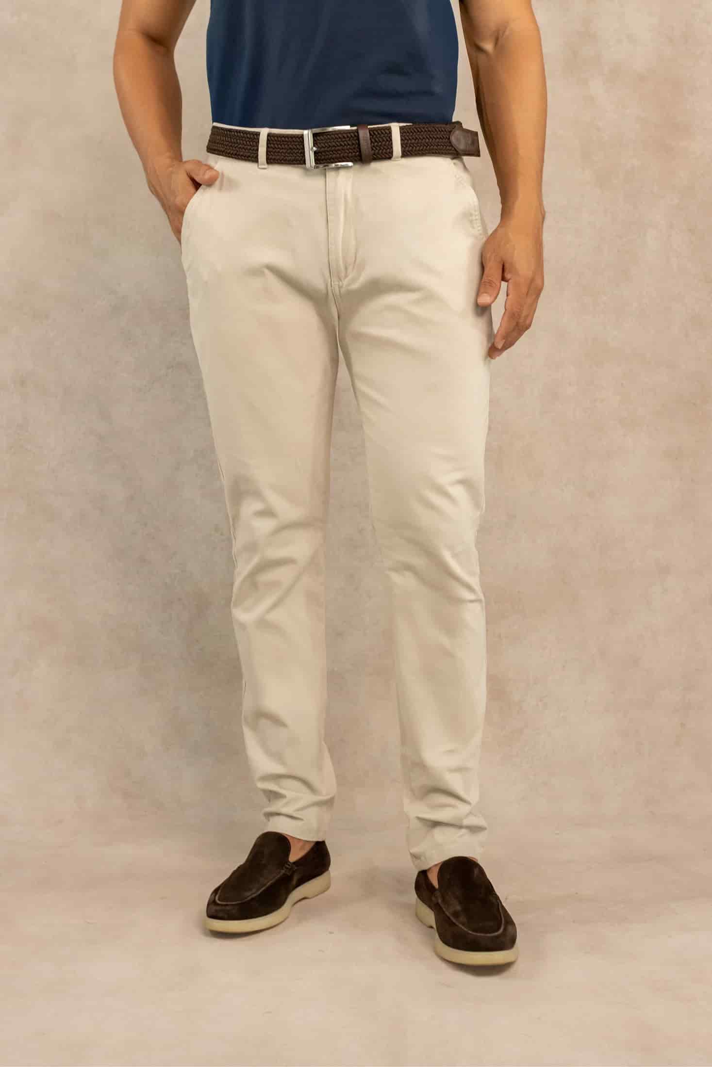 Pantalon Elastico Marfil - miniatura 1