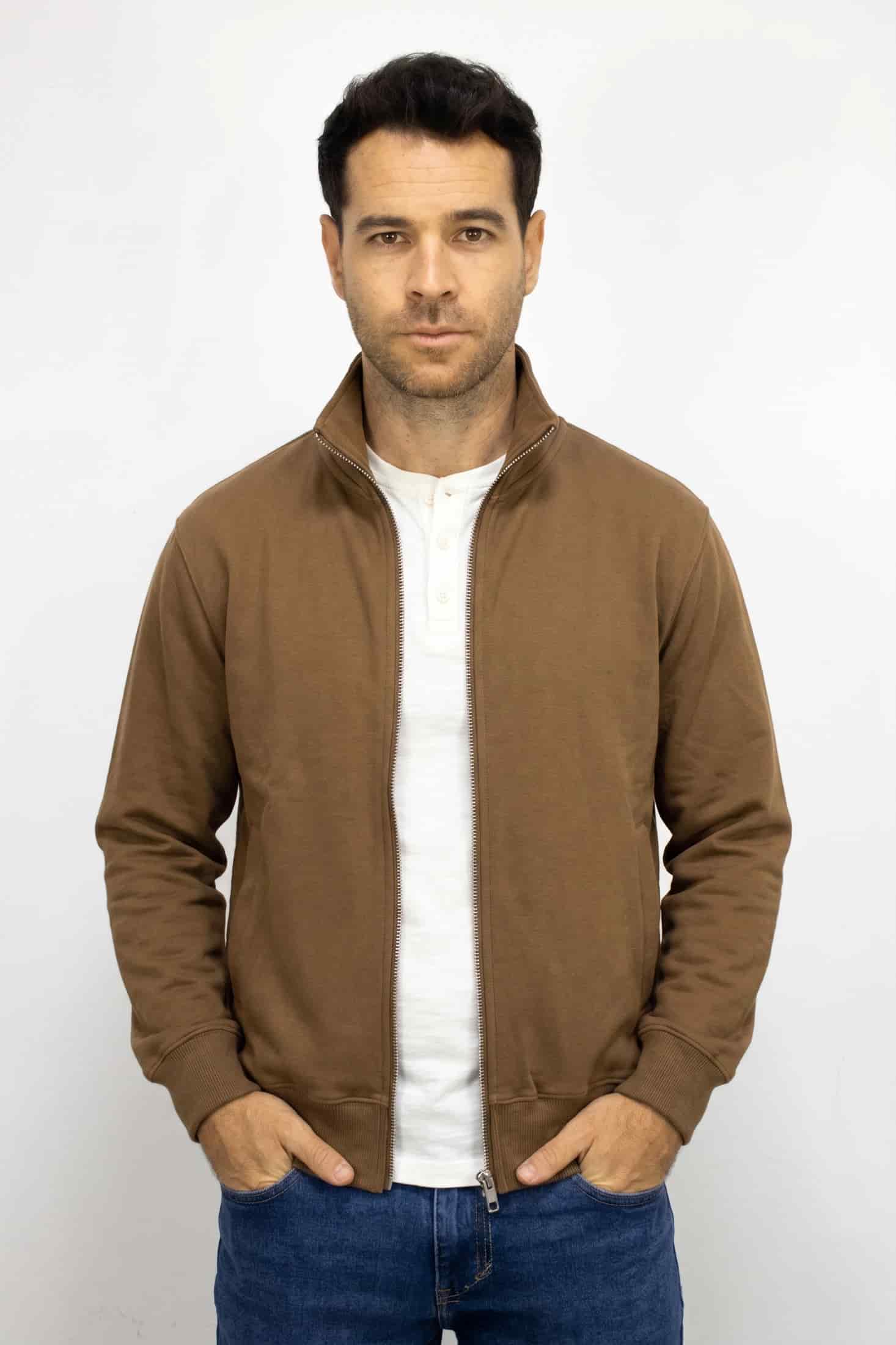 Saco café con Cremallera para hombre - miniatura 2