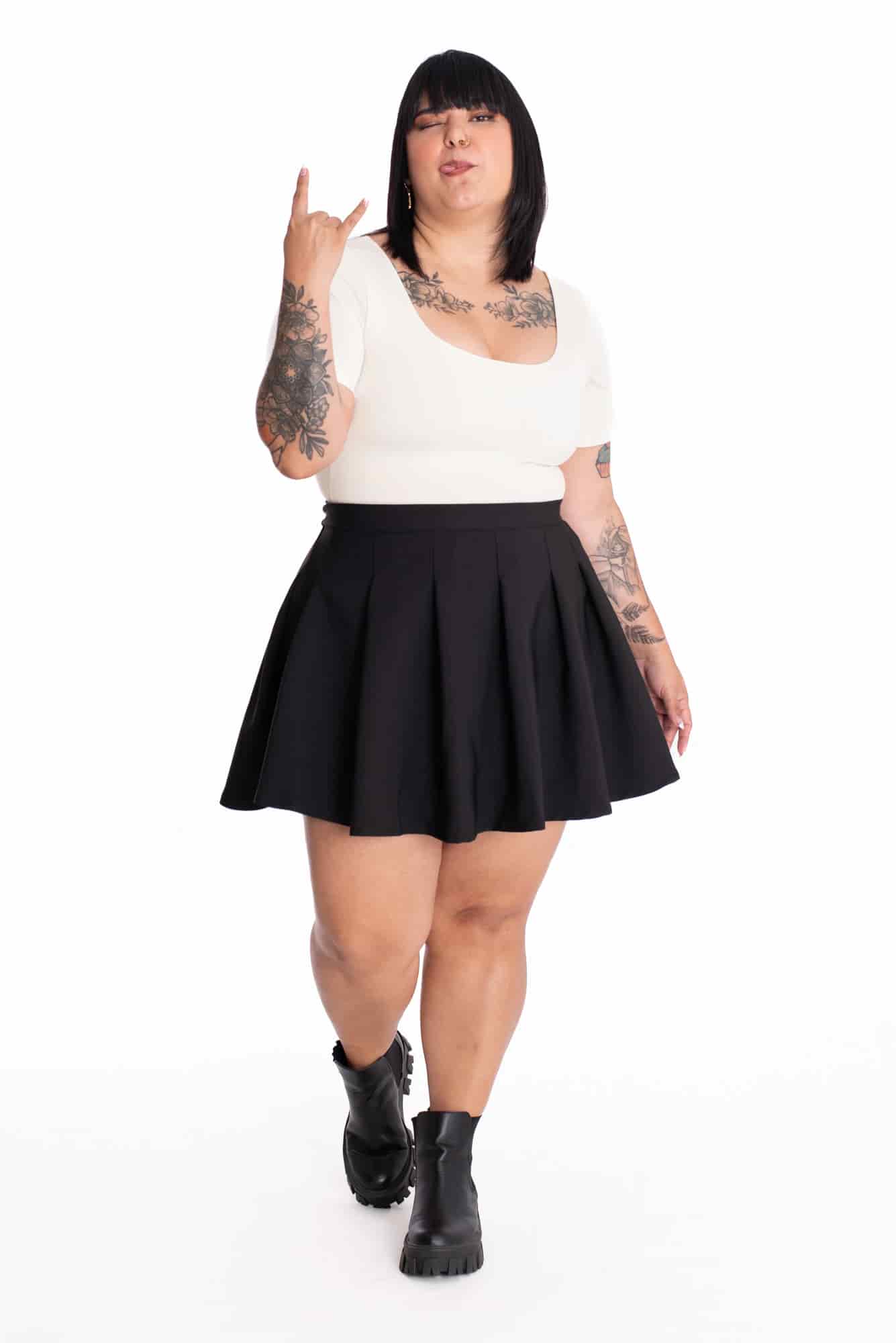 Falda Nicola Negra - miniatura 2