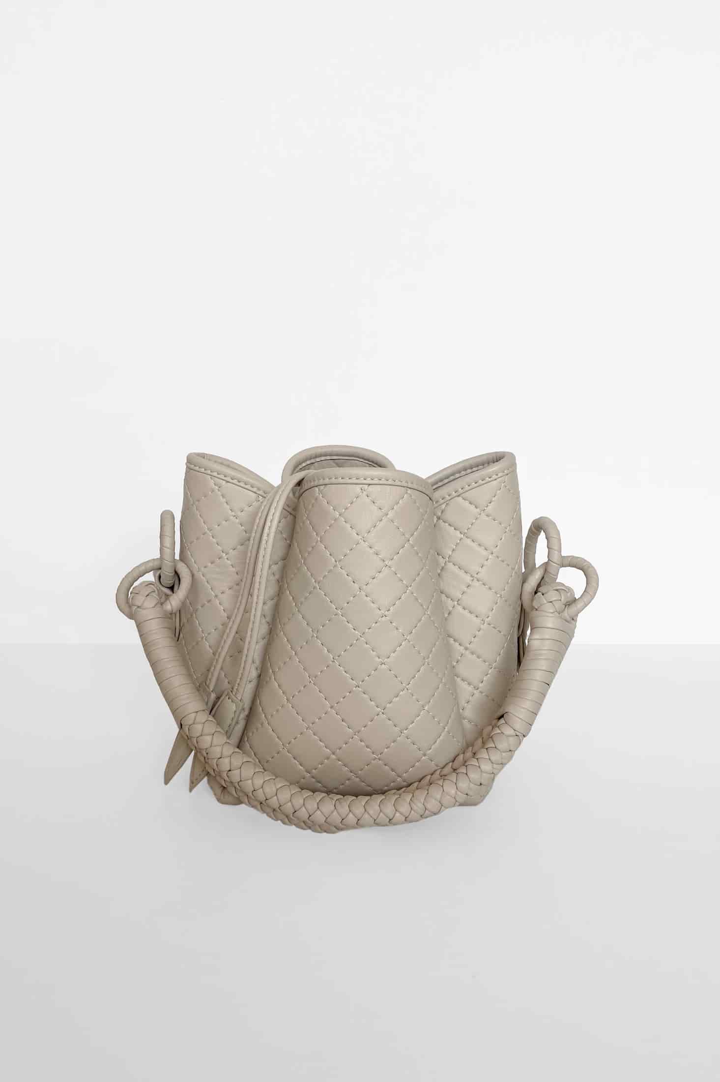 Tulip Mini Bucket Bag, Off-white - miniatura 1