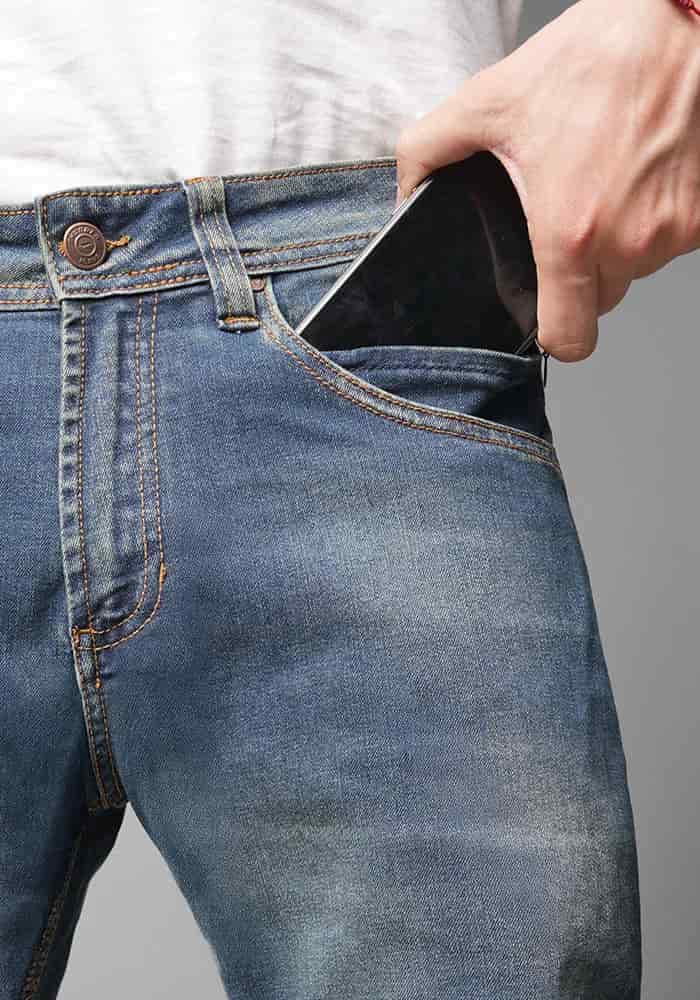 Jean Azul con Pigmento para Hombre - miniatura 3
