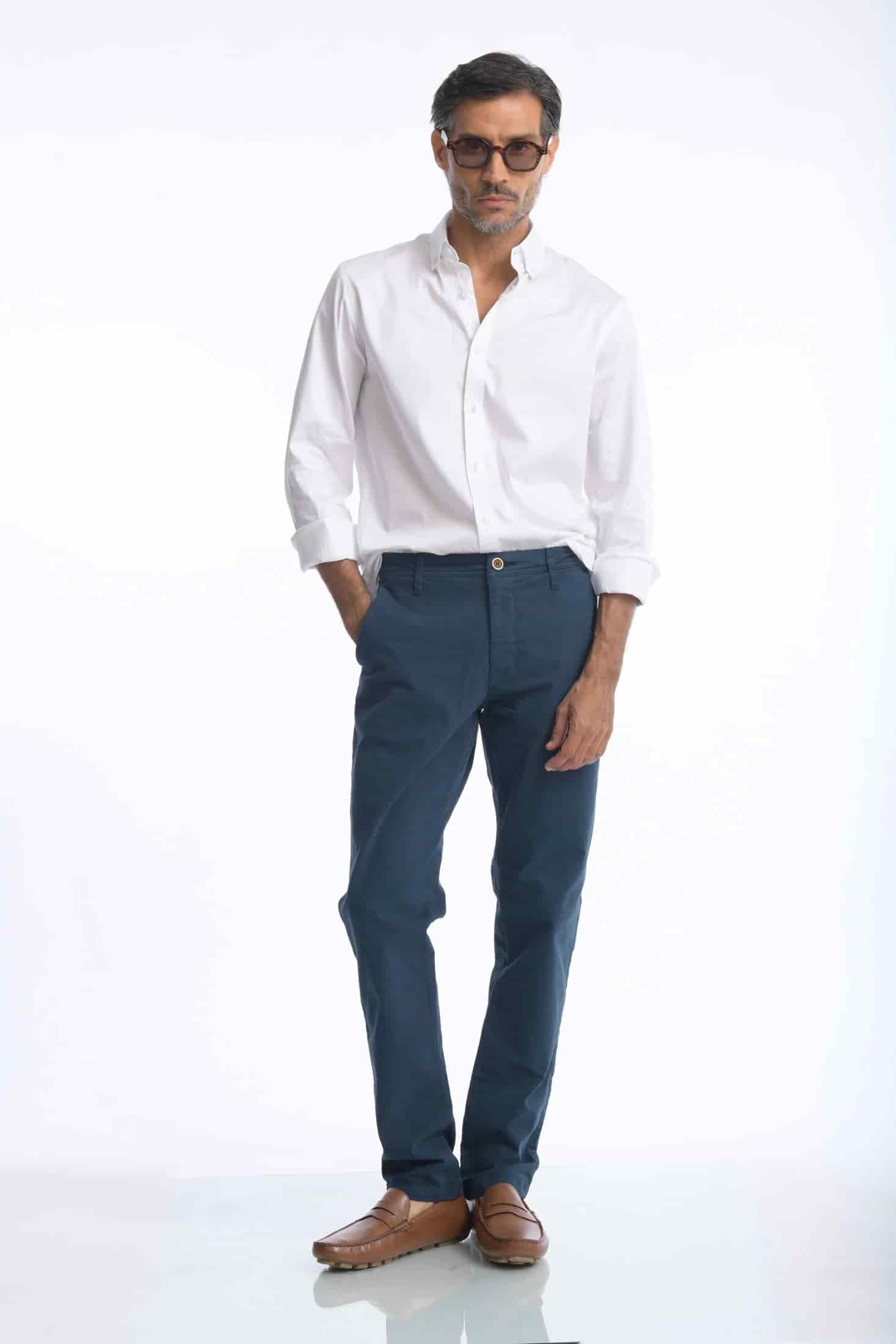 Pantalón Chino Dril Azul Marino - miniatura 10