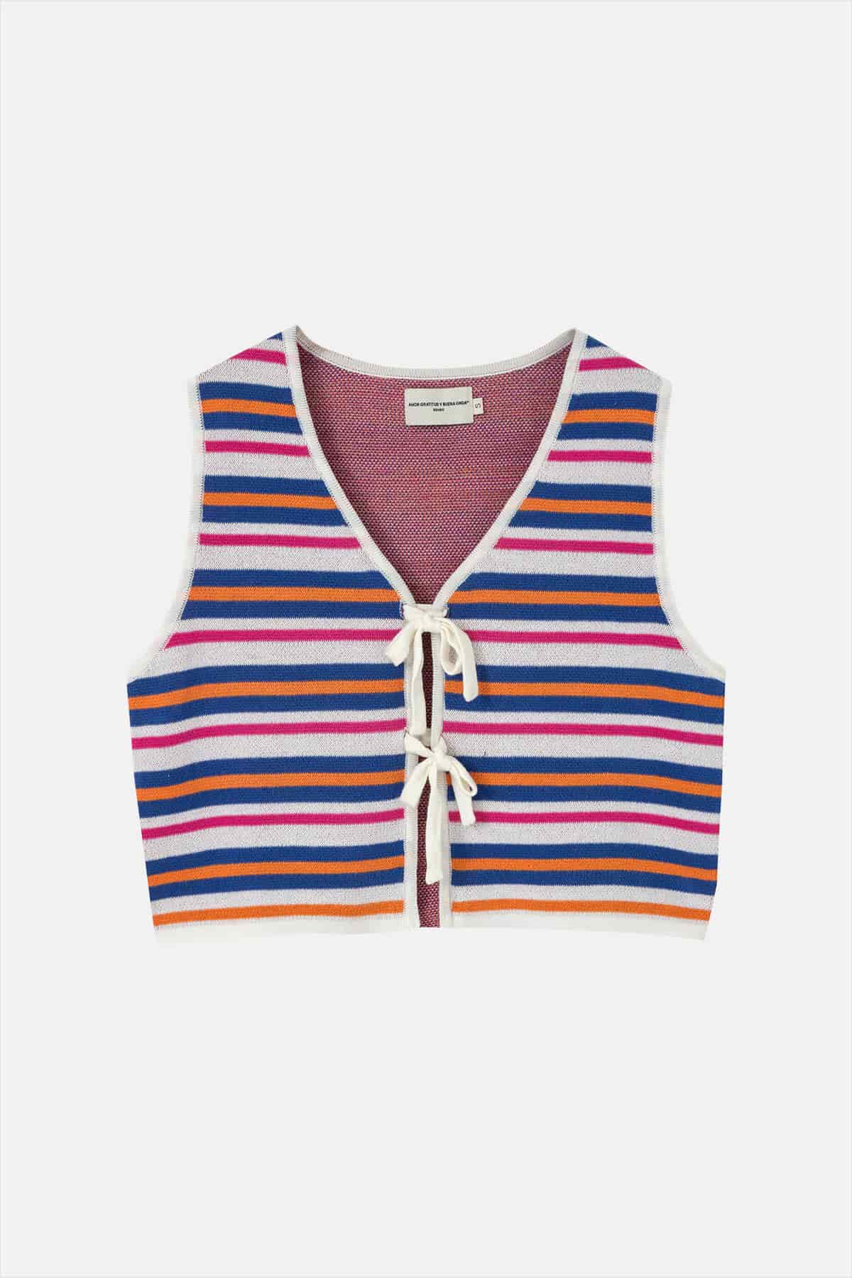 TROPICAL STRIPE TOP - miniatura 1