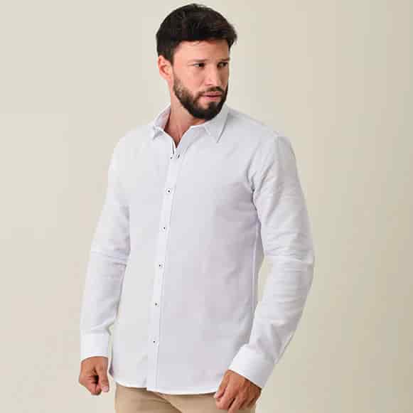 CAMISA ML 100% ALGODON HOMBRE - miniatura 30