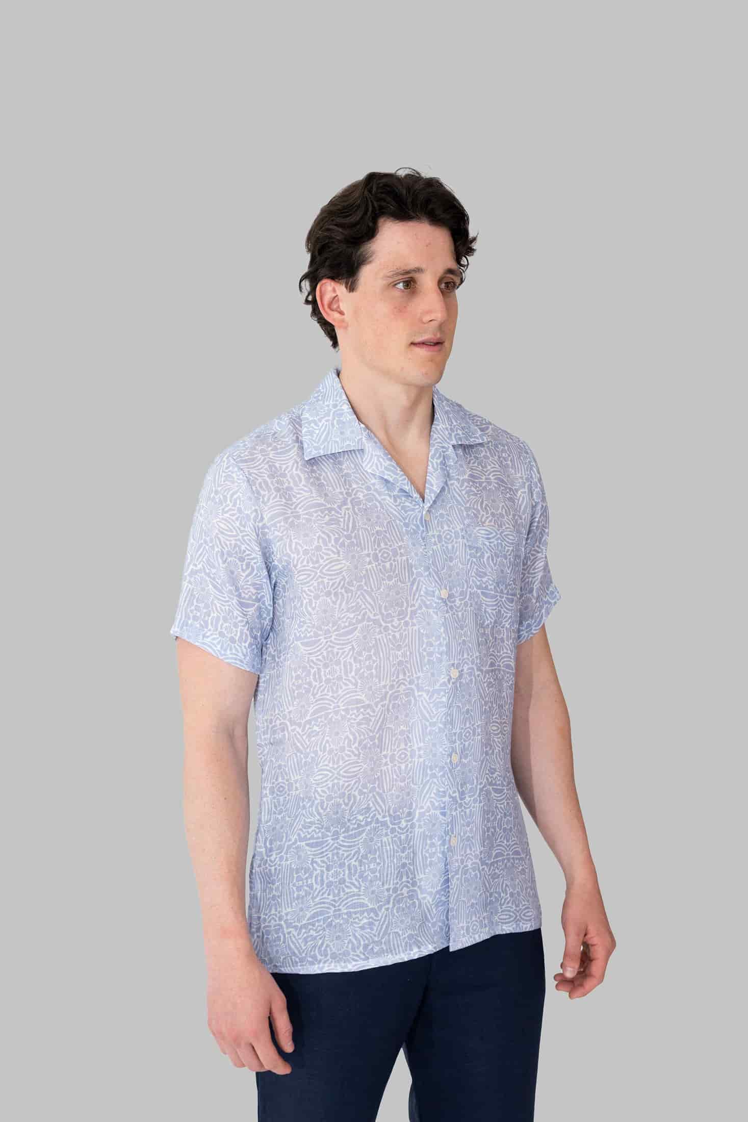 Camisas Cubanas Estampada Lavania - miniatura 5