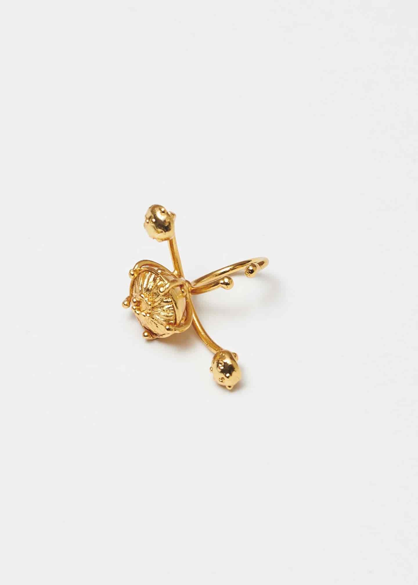 Earcuff jardin setas dorado - miniatura 3