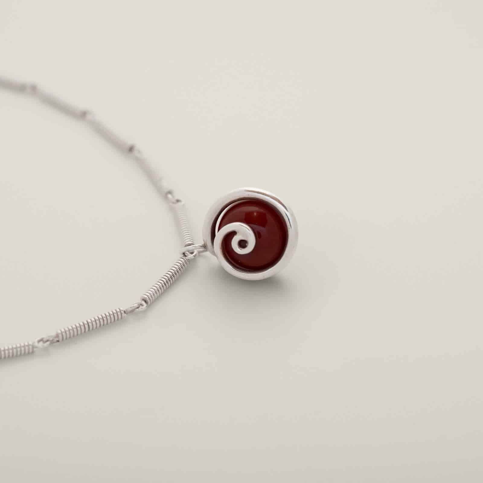 Ummu Cornalina Pendant Silver - miniatura 2