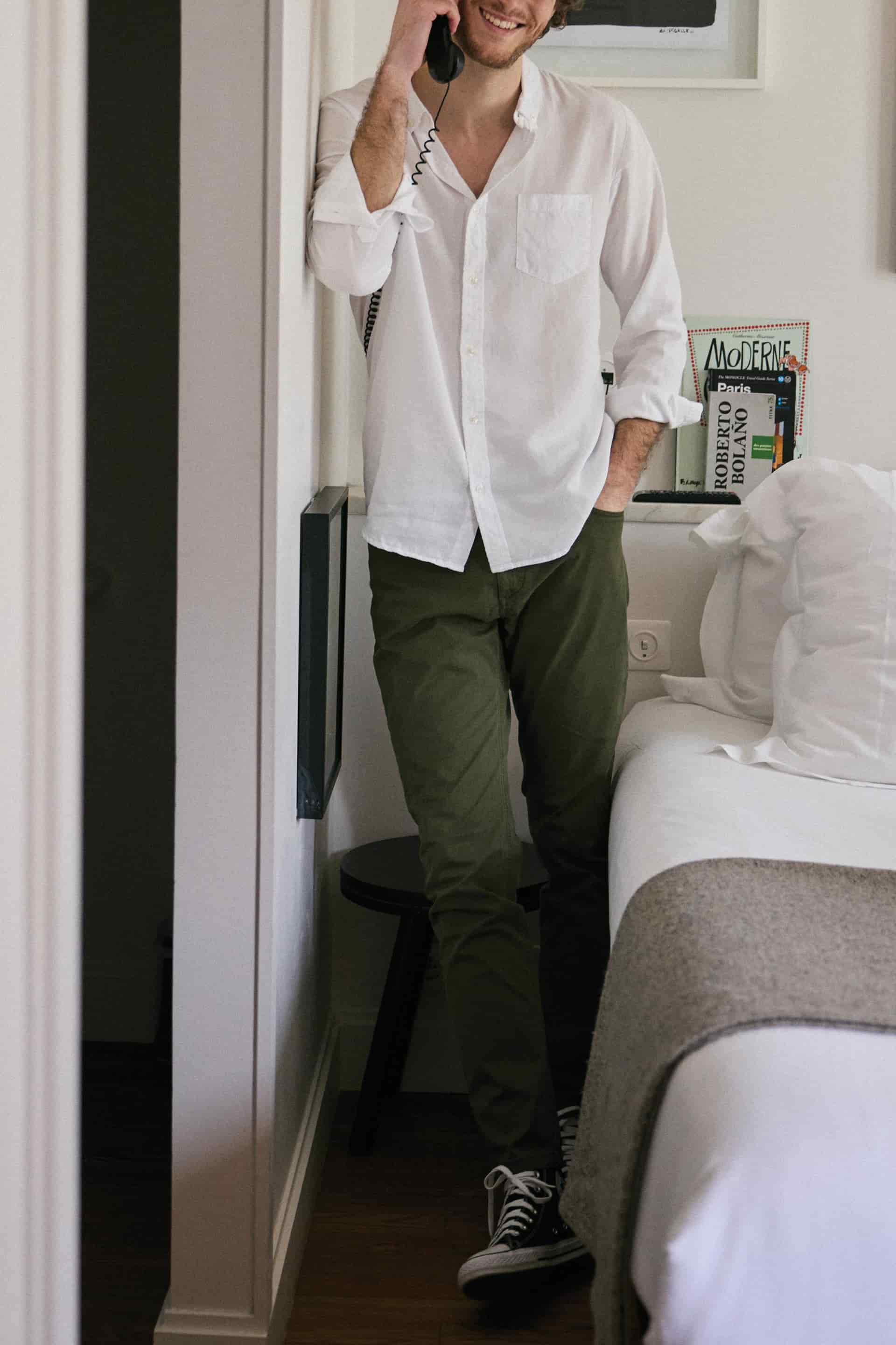 CAMISA LYOCELL BLANCA - miniatura 3