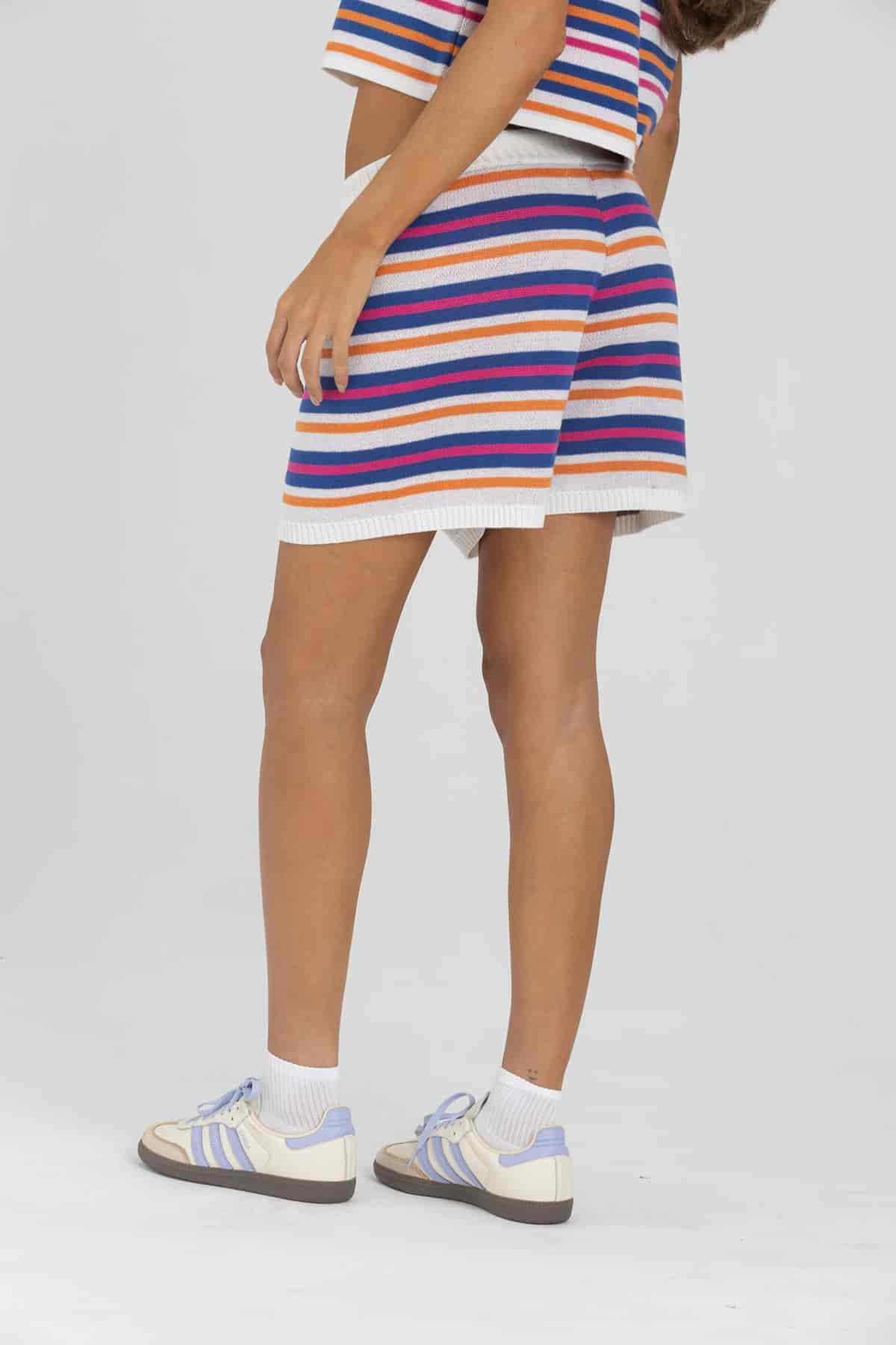 TROPICAL STRIPE SHORTS - miniatura 3