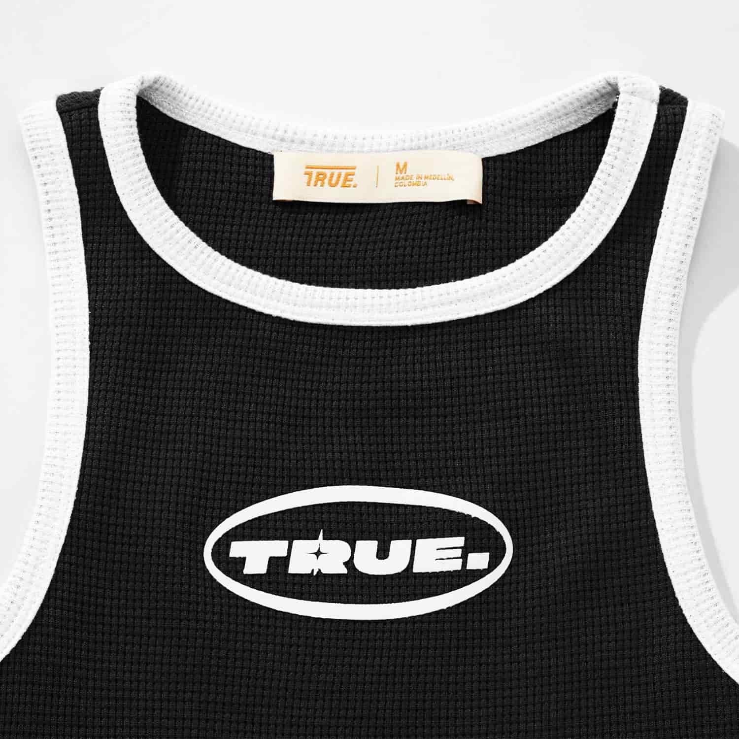 Textured Tank Top - Black - miniatura 4