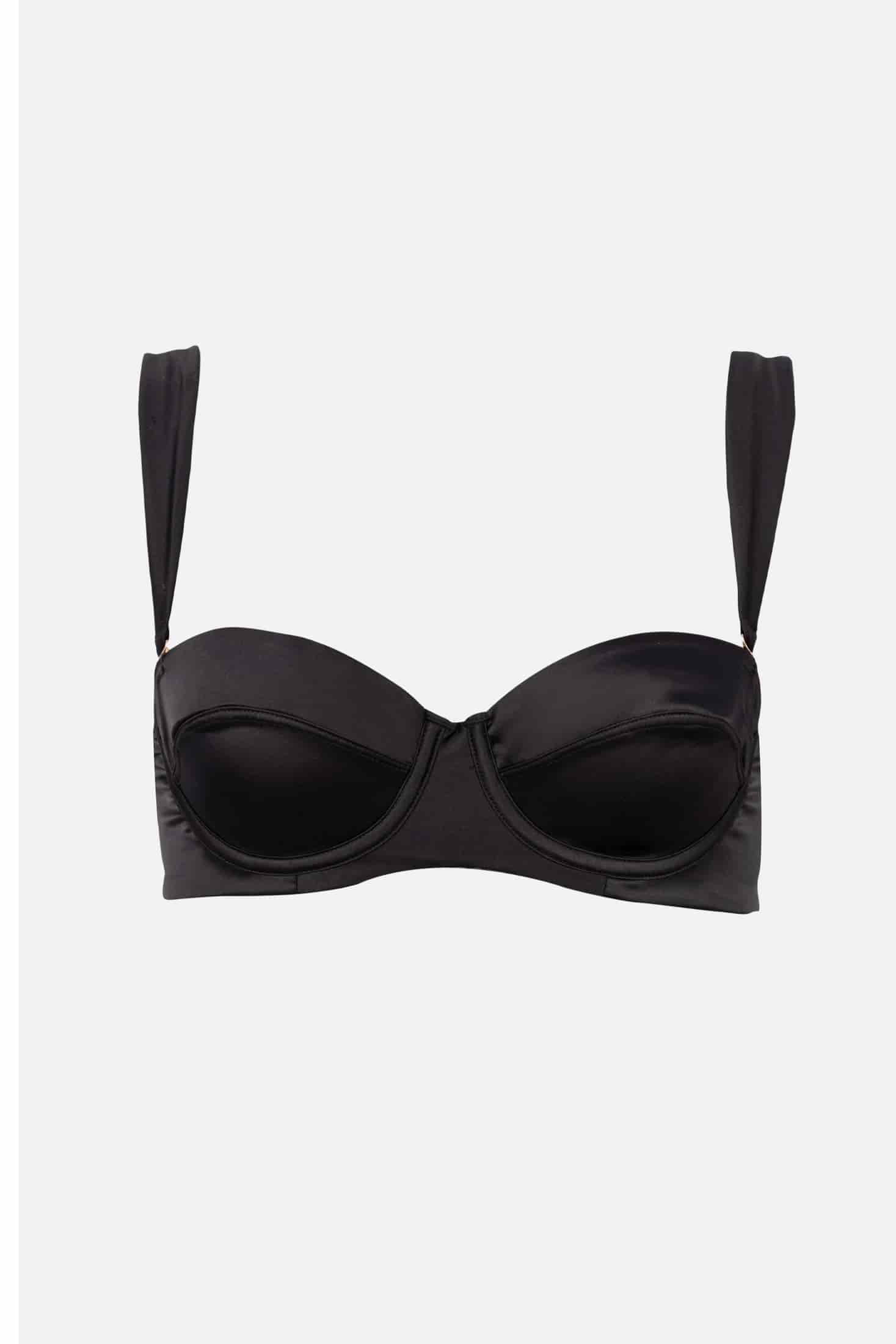 STRAPLESS CON ARO ELLIPSE SUAVIDAD NEGRO - miniatura 3