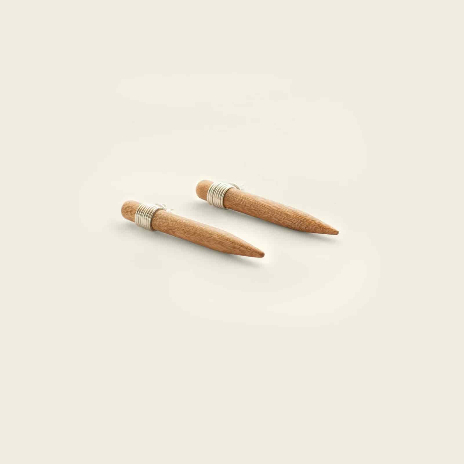 Fang Earrings Silver - miniatura 1