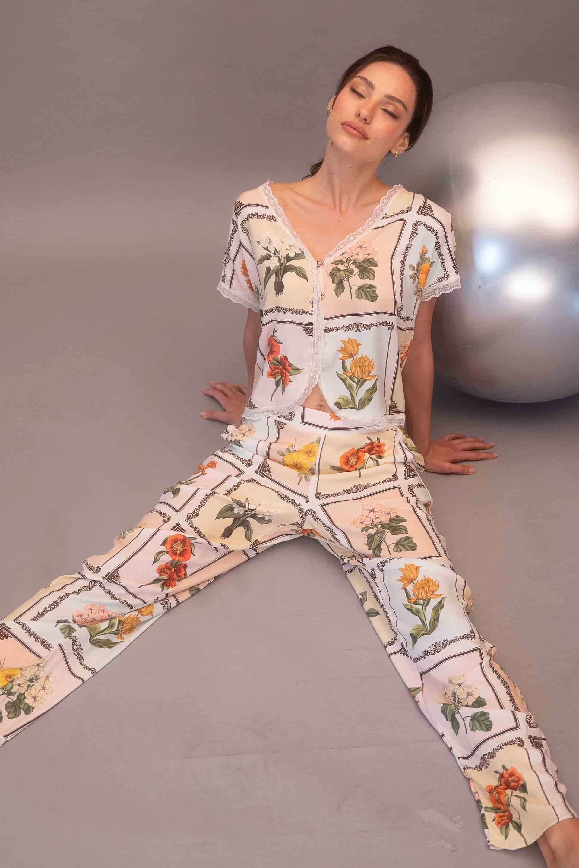 PIJAMA PANTALON MANGA CORTA ELLIPSE CONTINUIDAD - miniatura 2