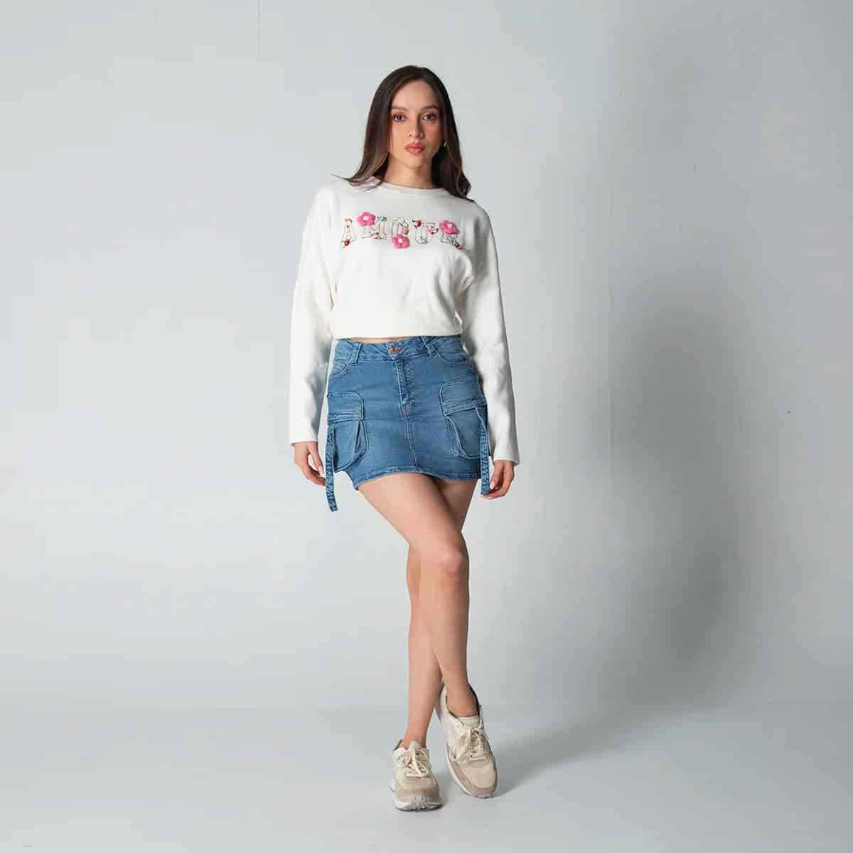 Falda Cargo Corta Goozip - miniatura 1
