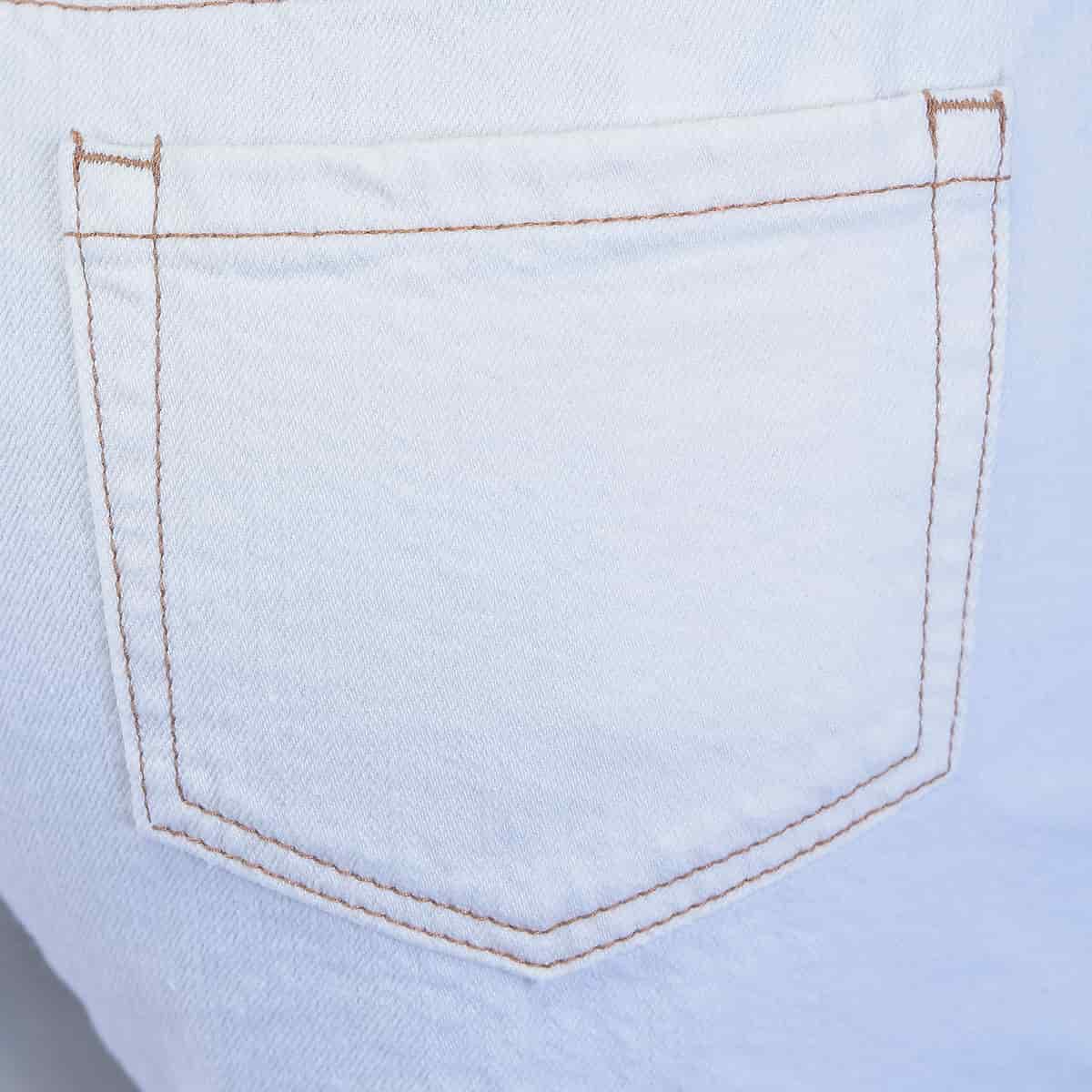 Short Blanco Denim Mujer - miniatura 6