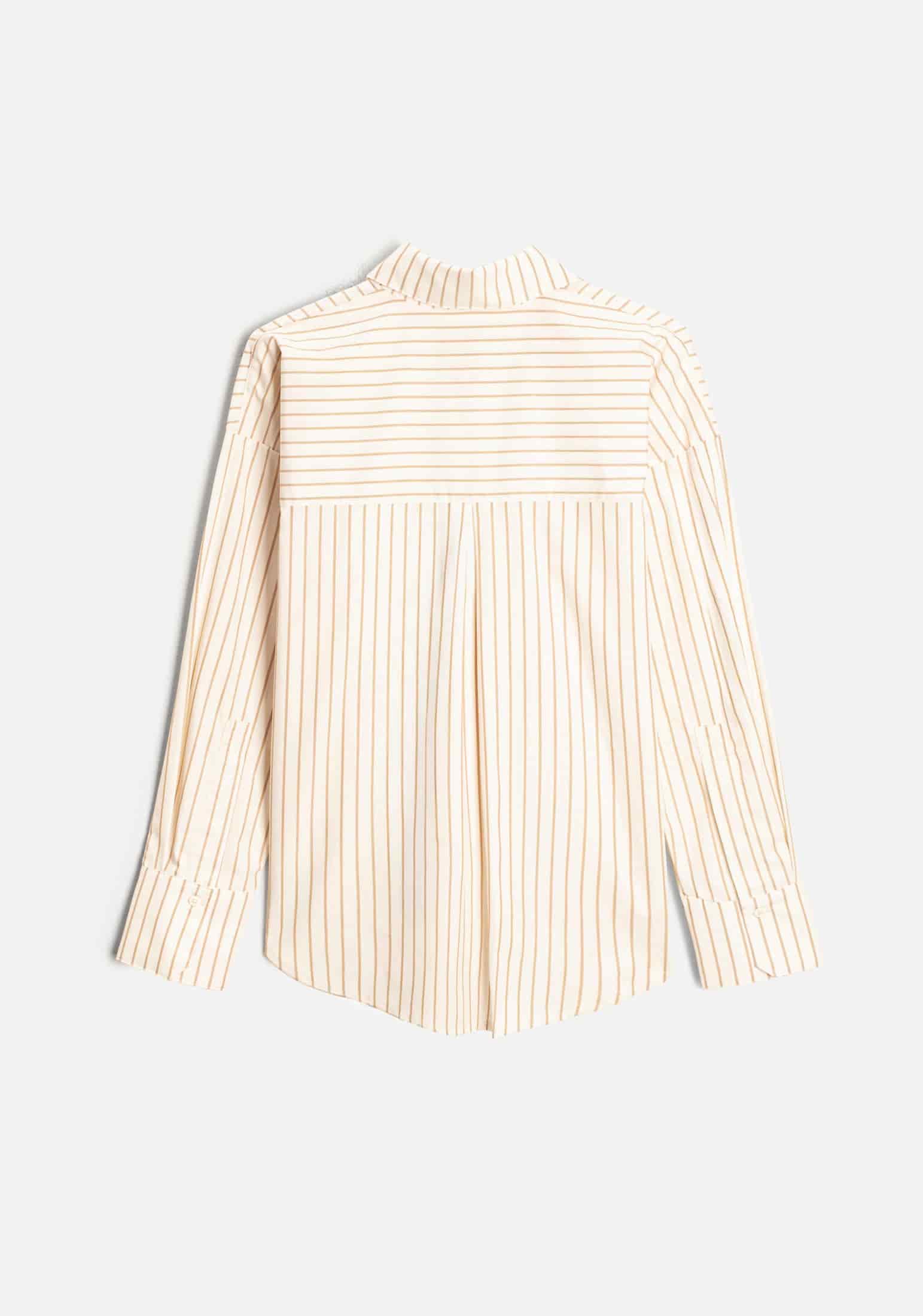 Camisa M Antonella Rayas Marfil - Taupe - miniatura 4