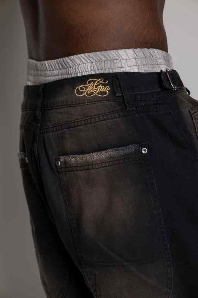 Baggy Courage Negro Desgastes - miniatura 11