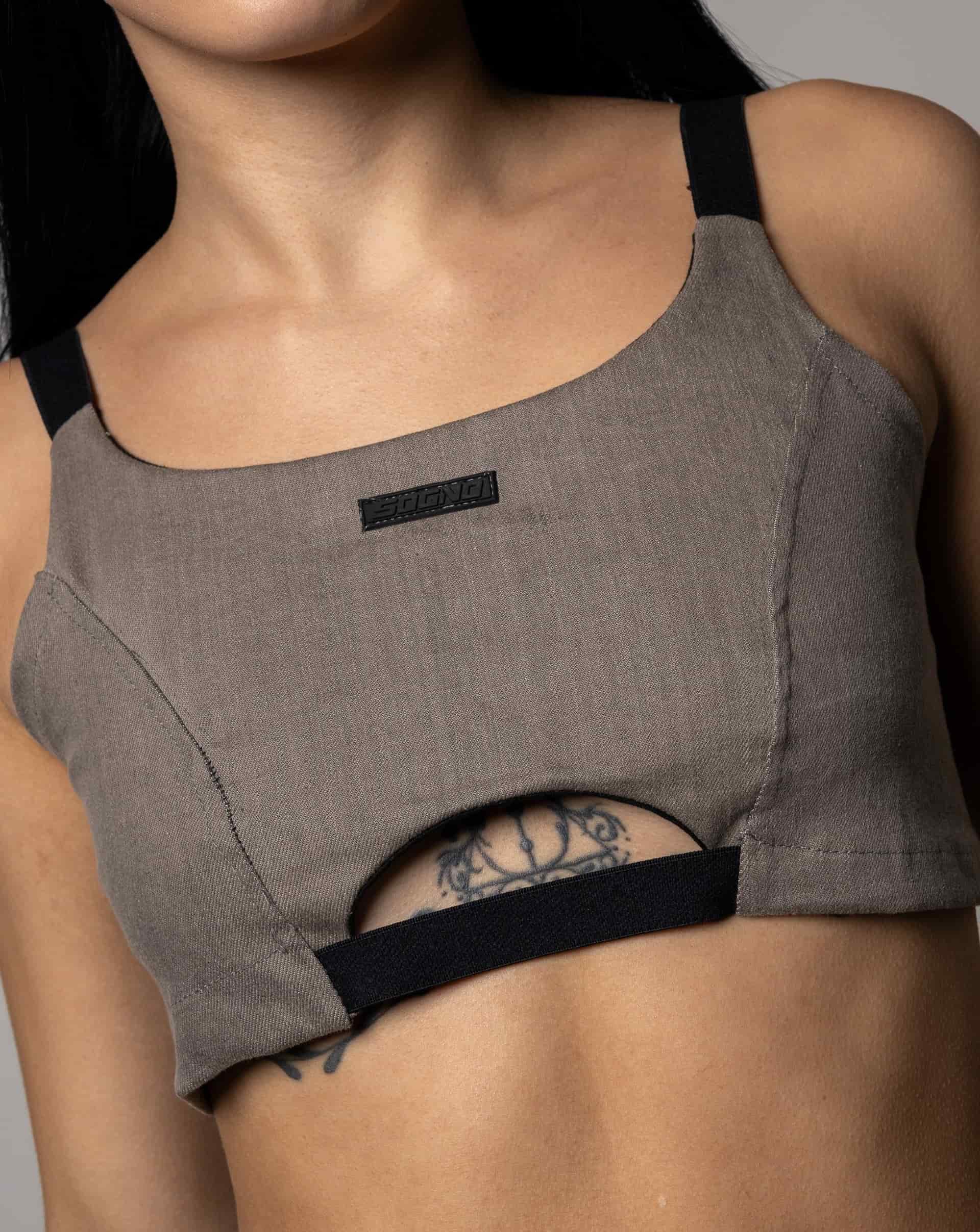 Top Marie- Gris - miniatura 6