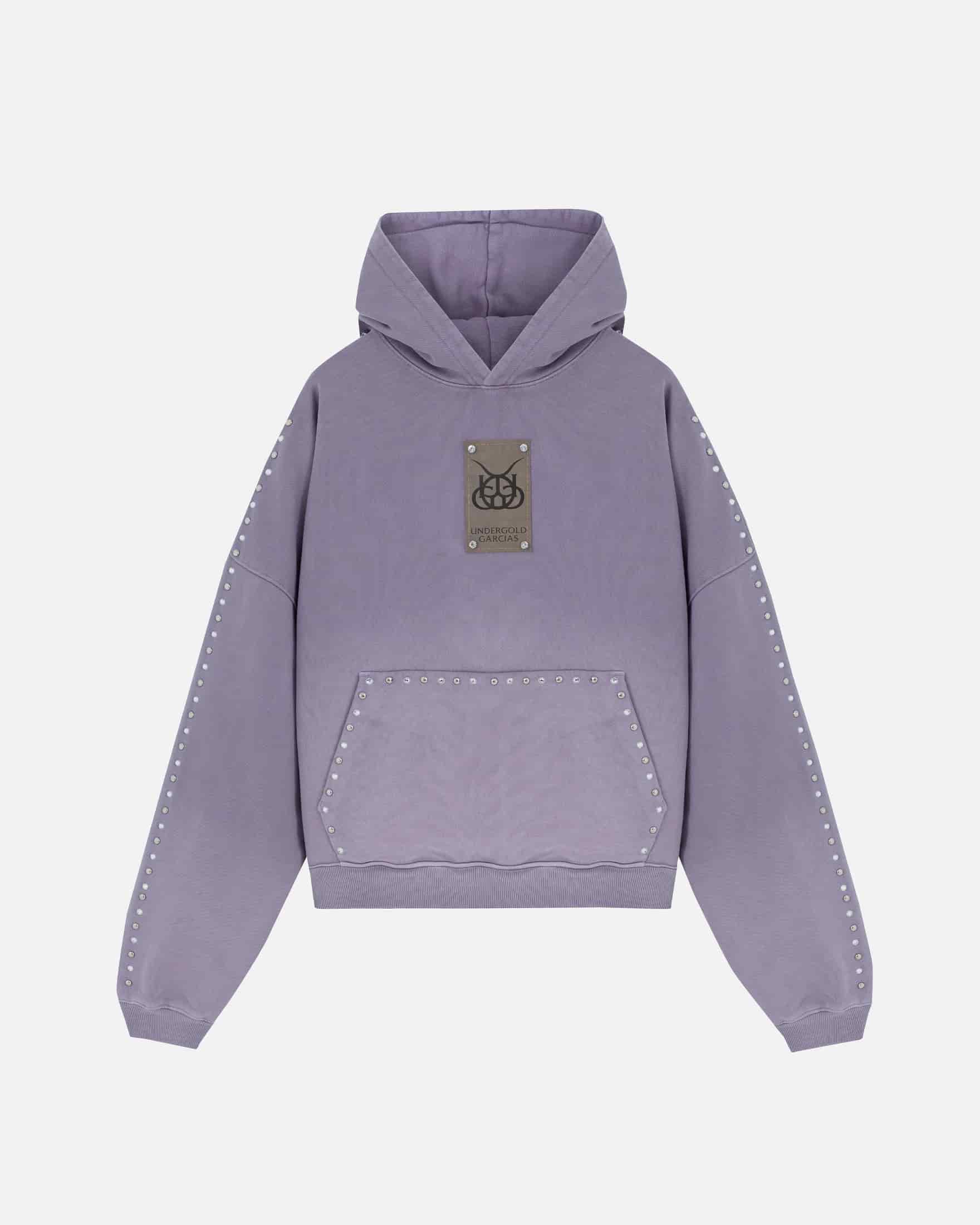 Santa Unión Basic  Boxy Hoodie Purple - miniatura 1
