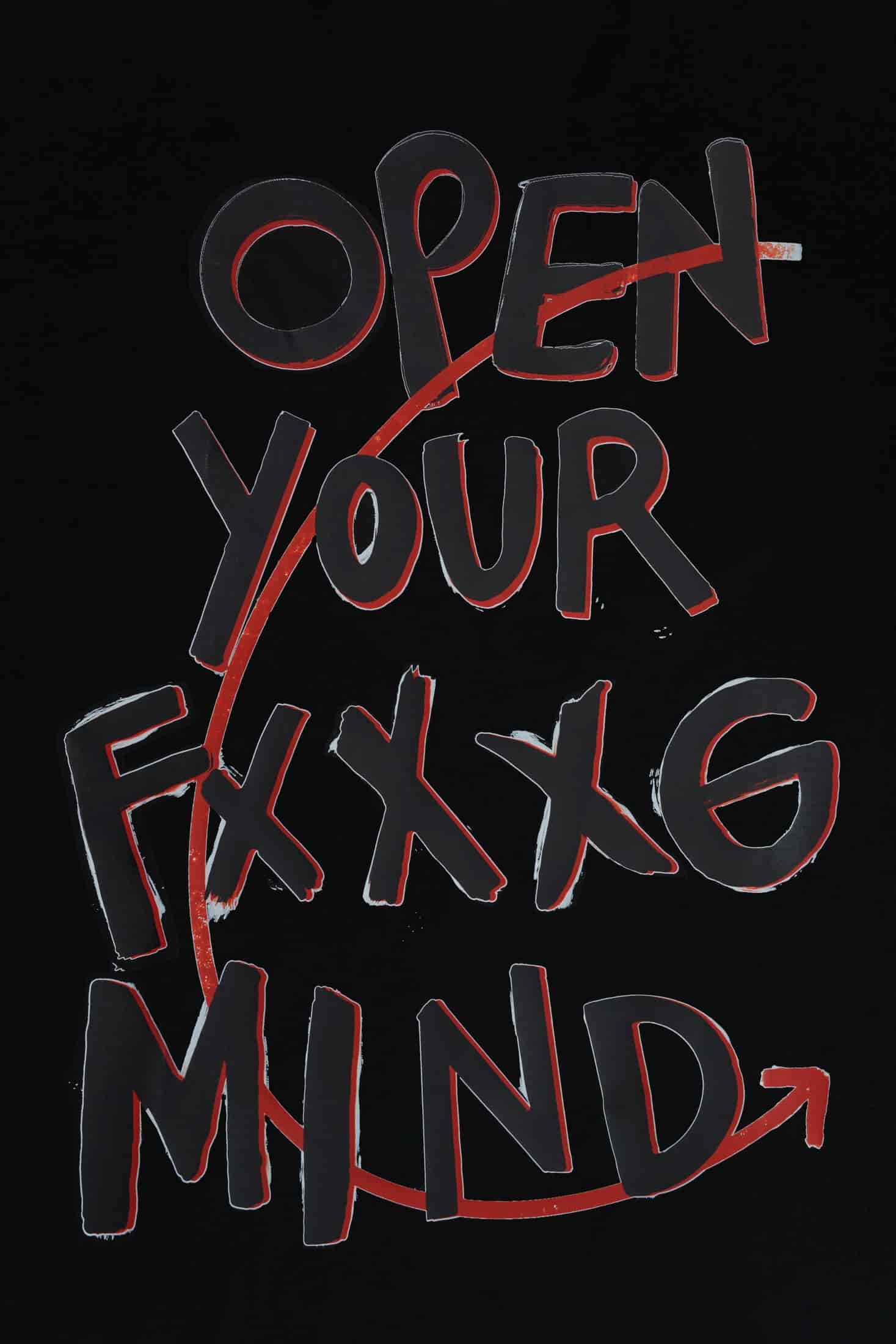 T-shirt Open Your FxxG Mind - miniatura 4