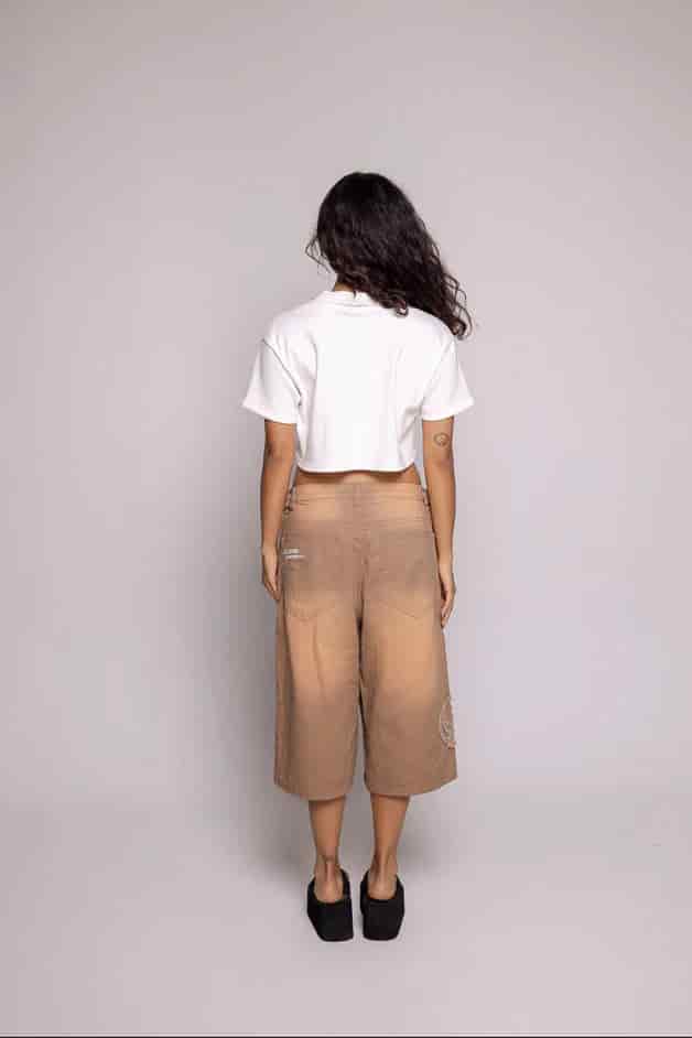 CropTop Polo Motion-Beige - miniatura 4