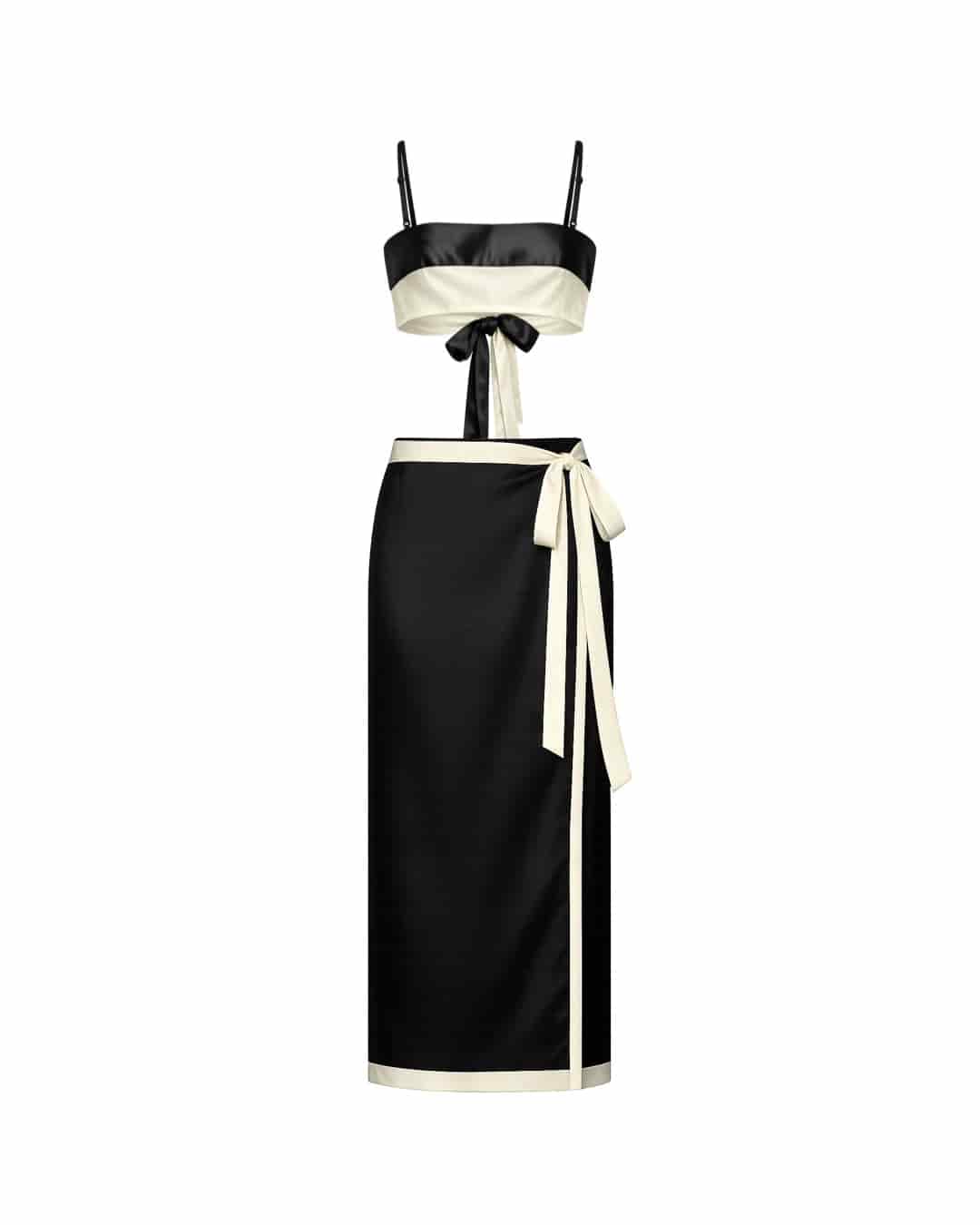 ANNA TOP - BLACK/IVORY - miniatura 3