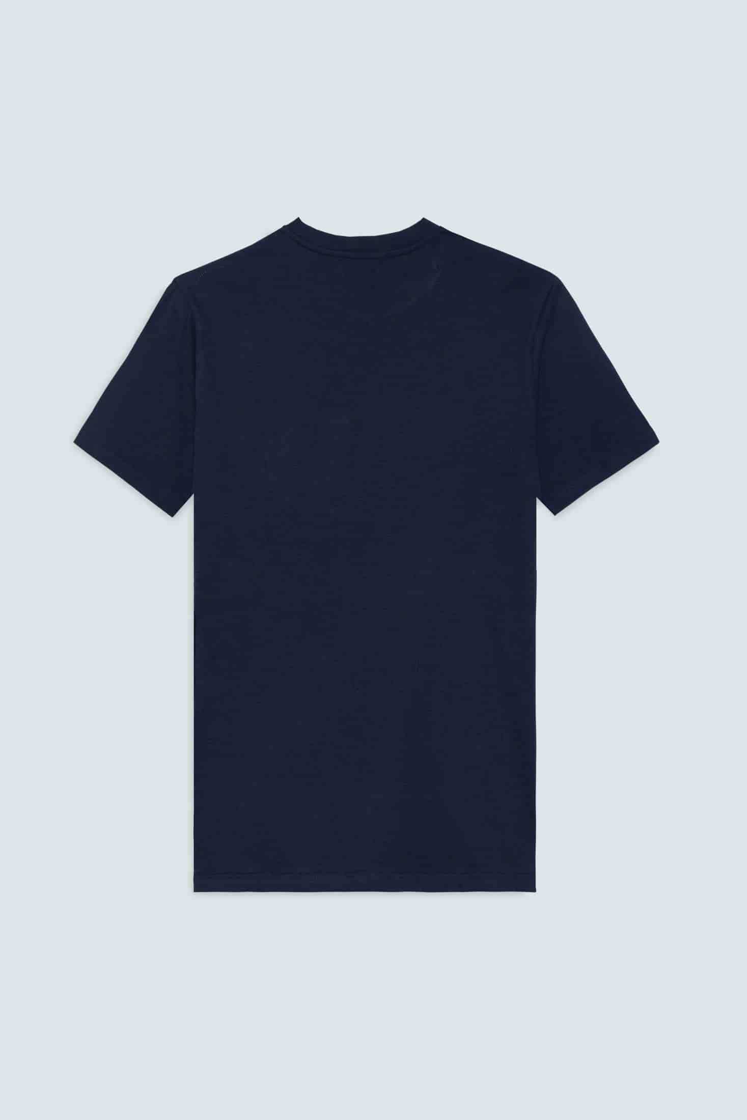 Men's cotton t-shirt navy palm - miniatura 4