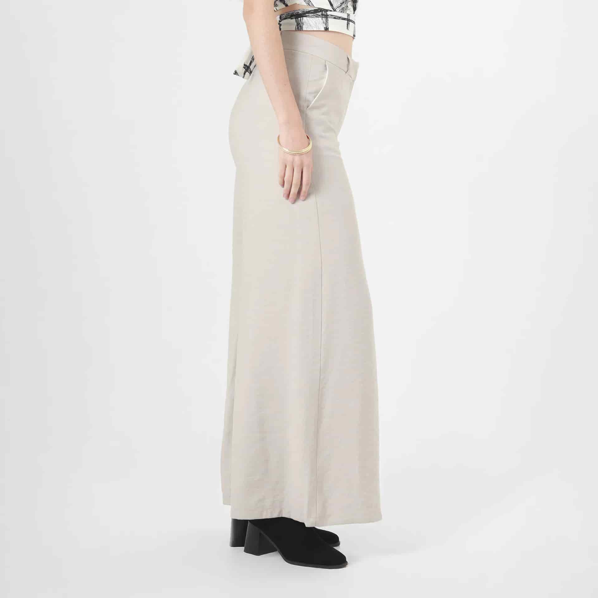Pantalon Tiro Alto Bota Palazzo - miniatura 2