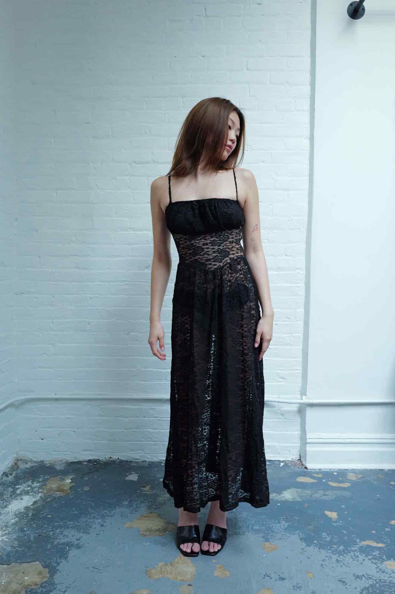 ARIELLE BLACK DRESS - miniatura 6