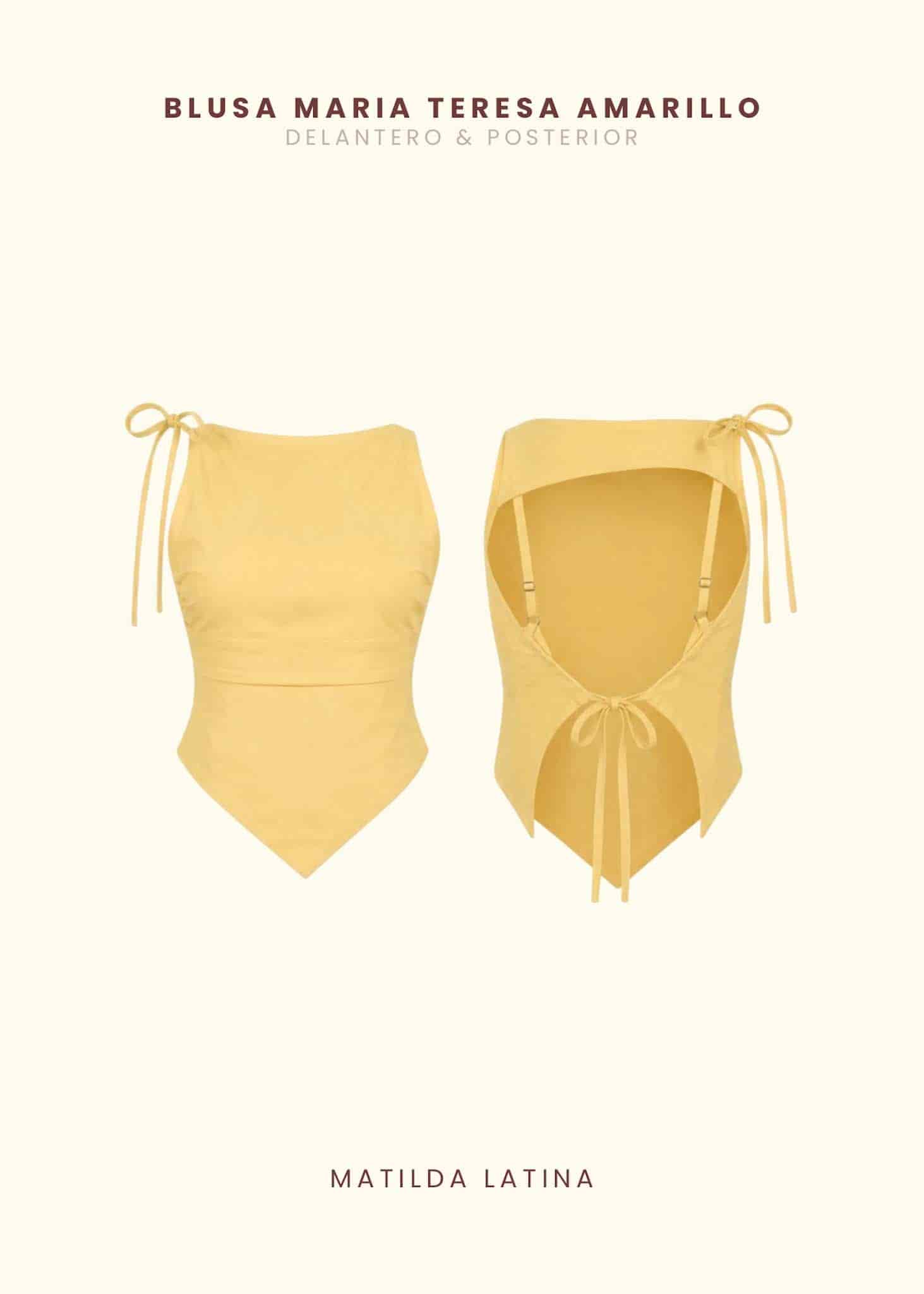 Blusa María Teresa Amarillo - miniatura 2
