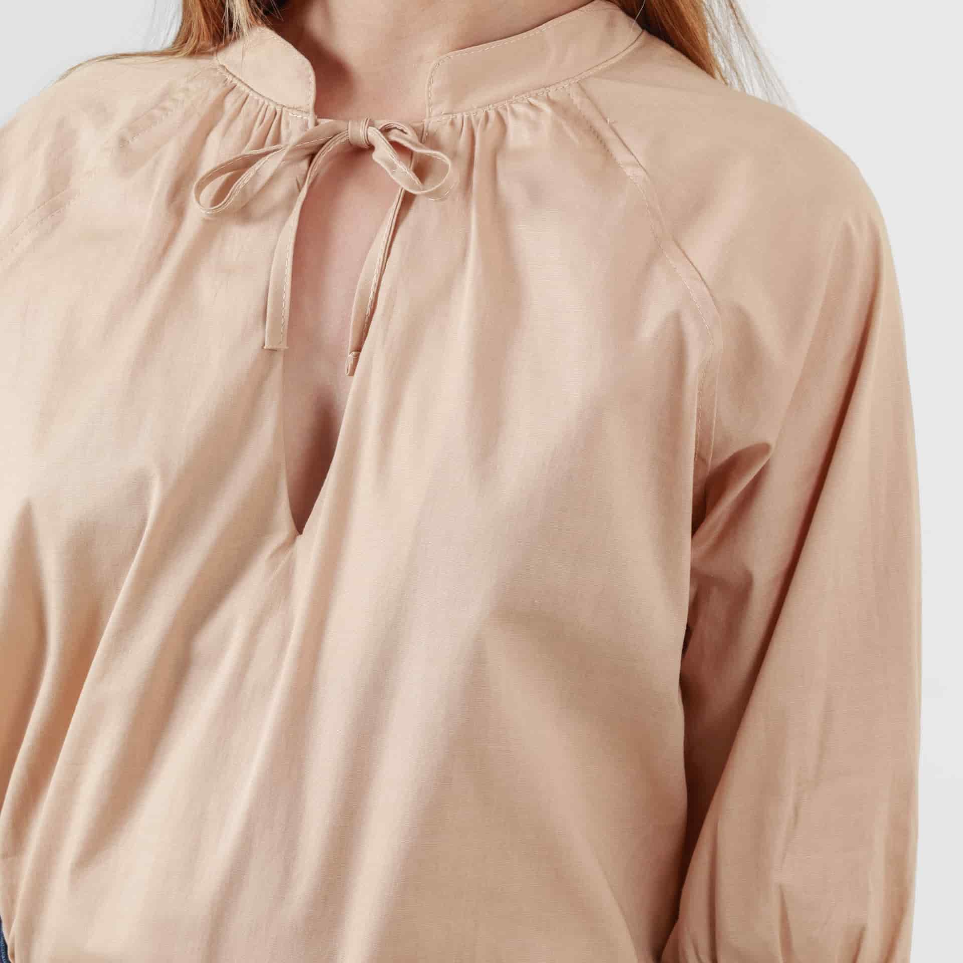 Blusa Cuello V Neru Manga 3Cuartos - miniatura 5