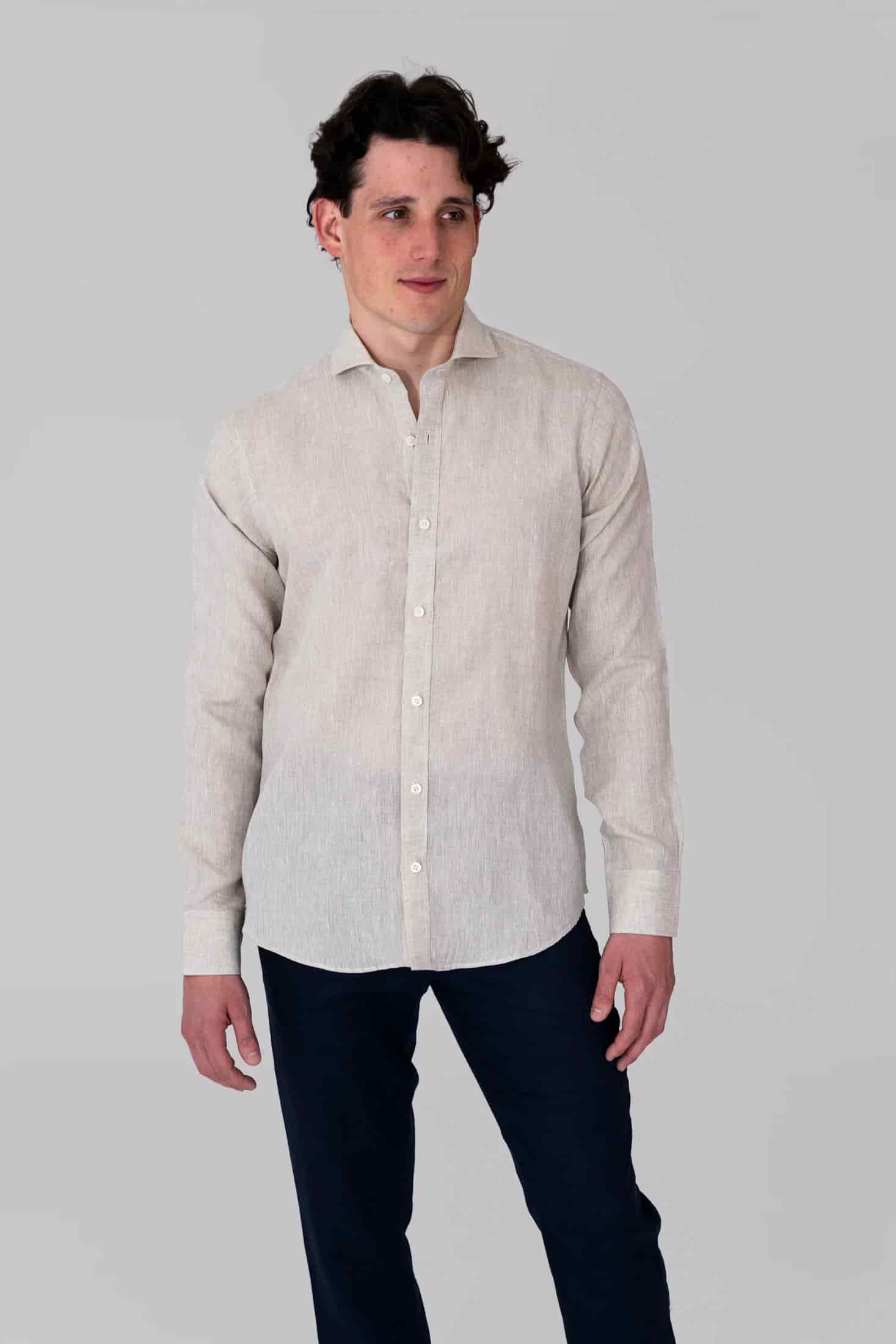 Camisas 100% Lino Cuello Francés- European Flax - miniatura 11
