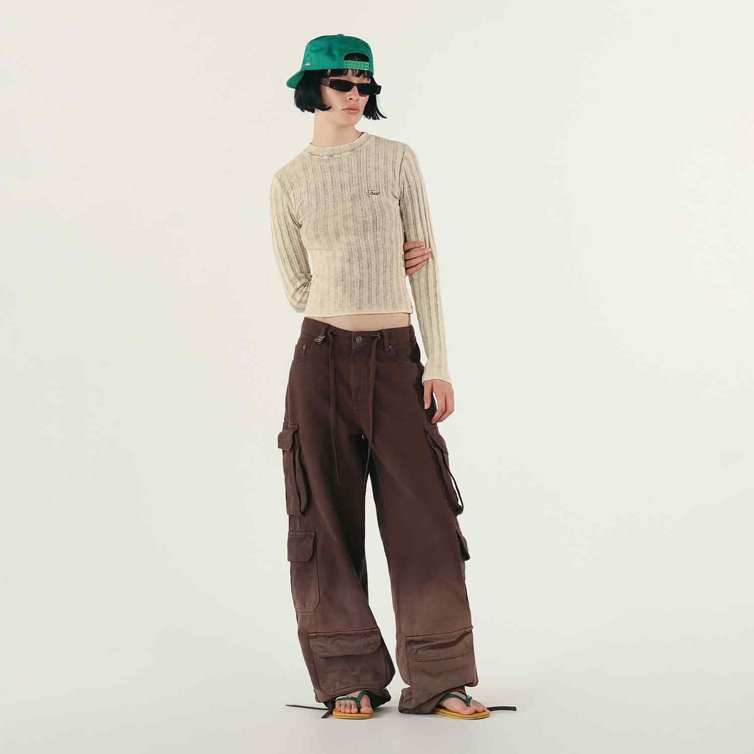 Utility Pocket Cargo Pants - Brown - miniatura 3