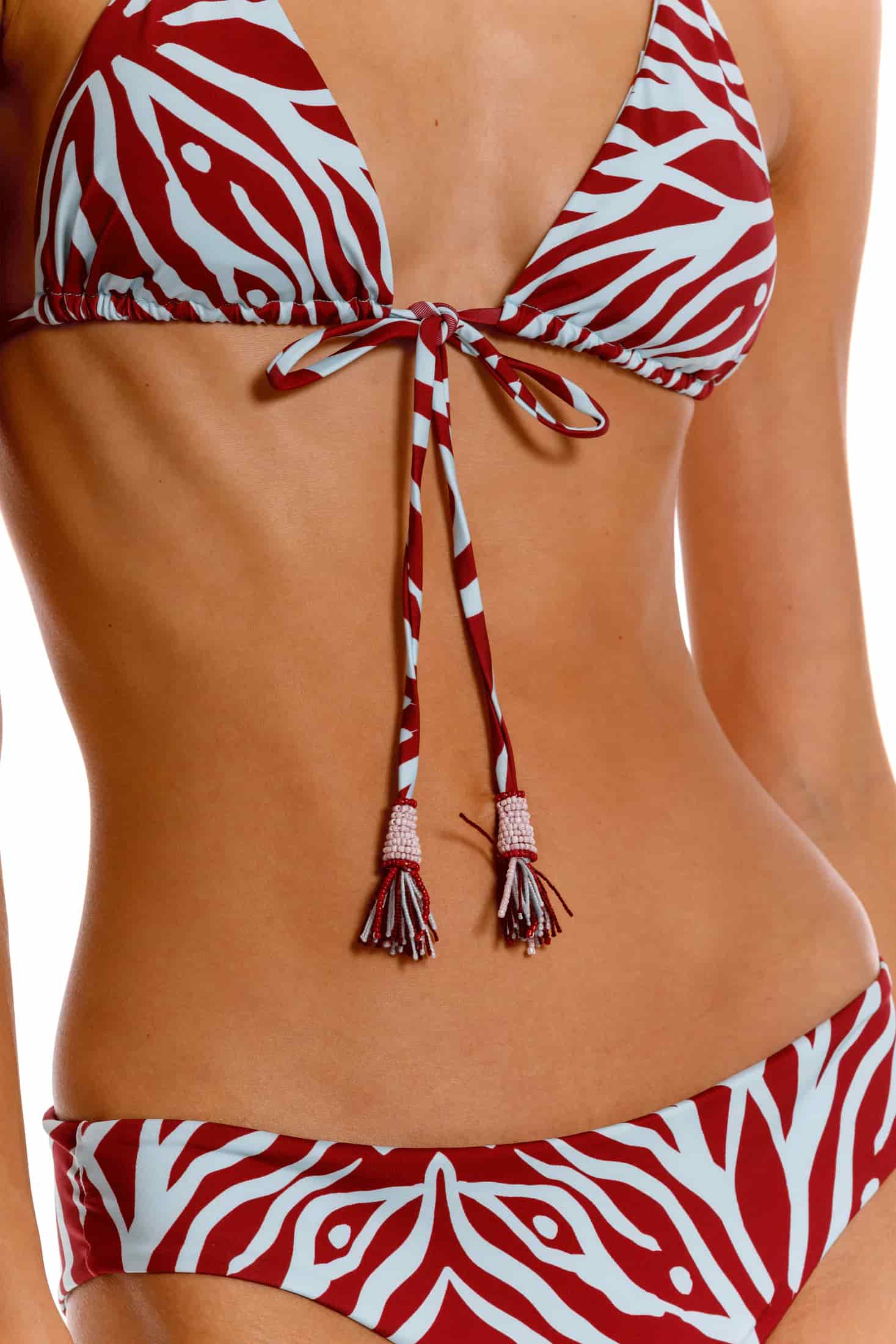 Top Triángulo De Bikini Coral Menta - miniatura 1