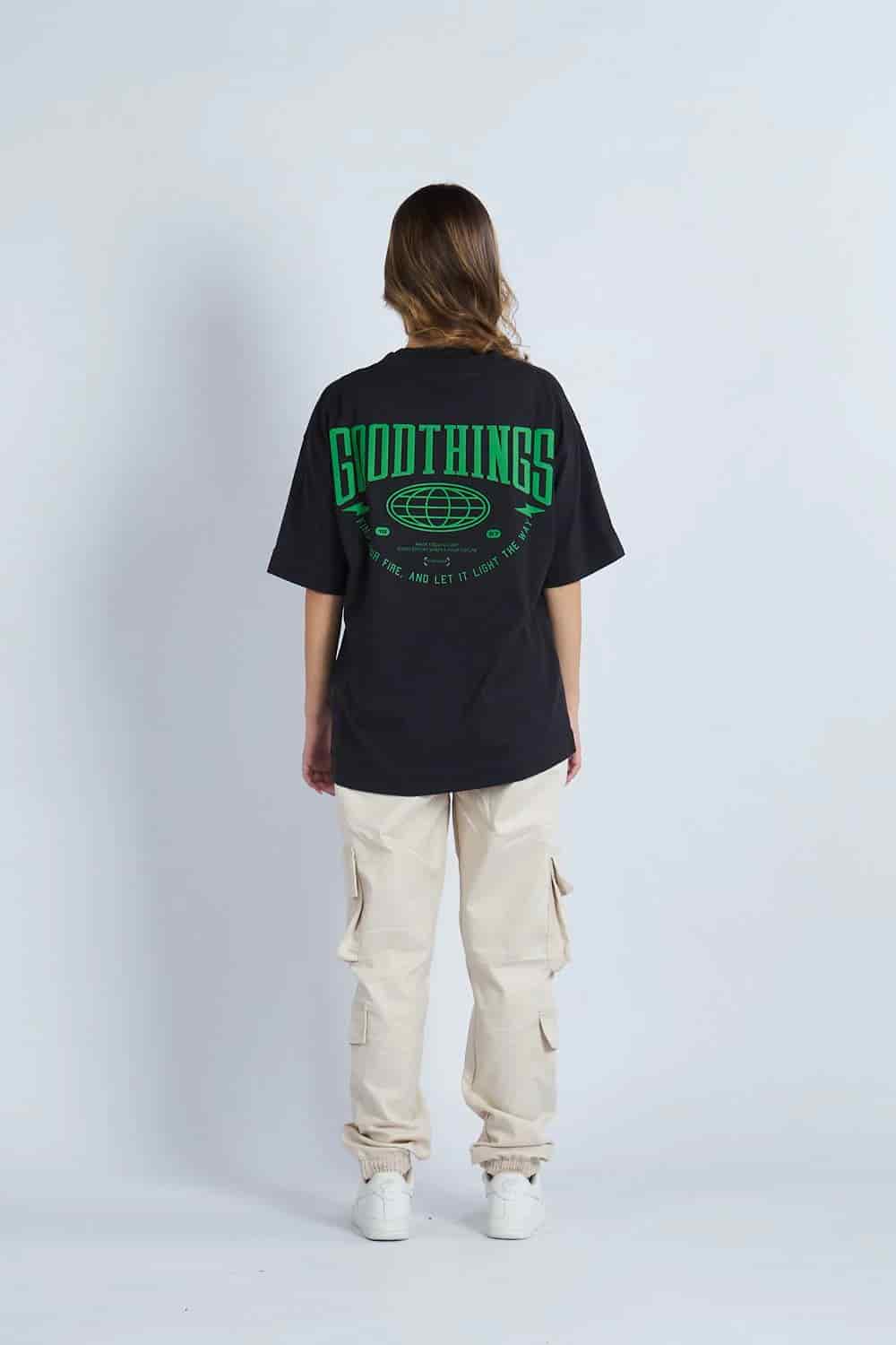 Camiseta oversize estampado Good Things Negro | DROP 03 | - miniatura 3