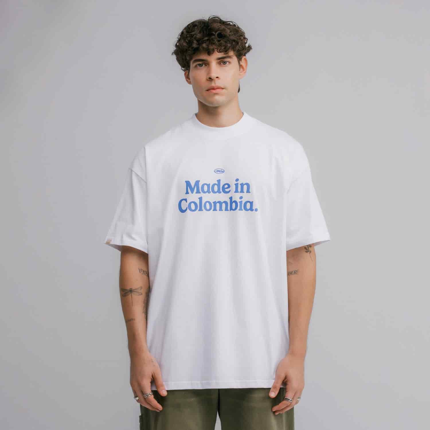 Colombia Oversized T-Shirt - White - miniatura 2