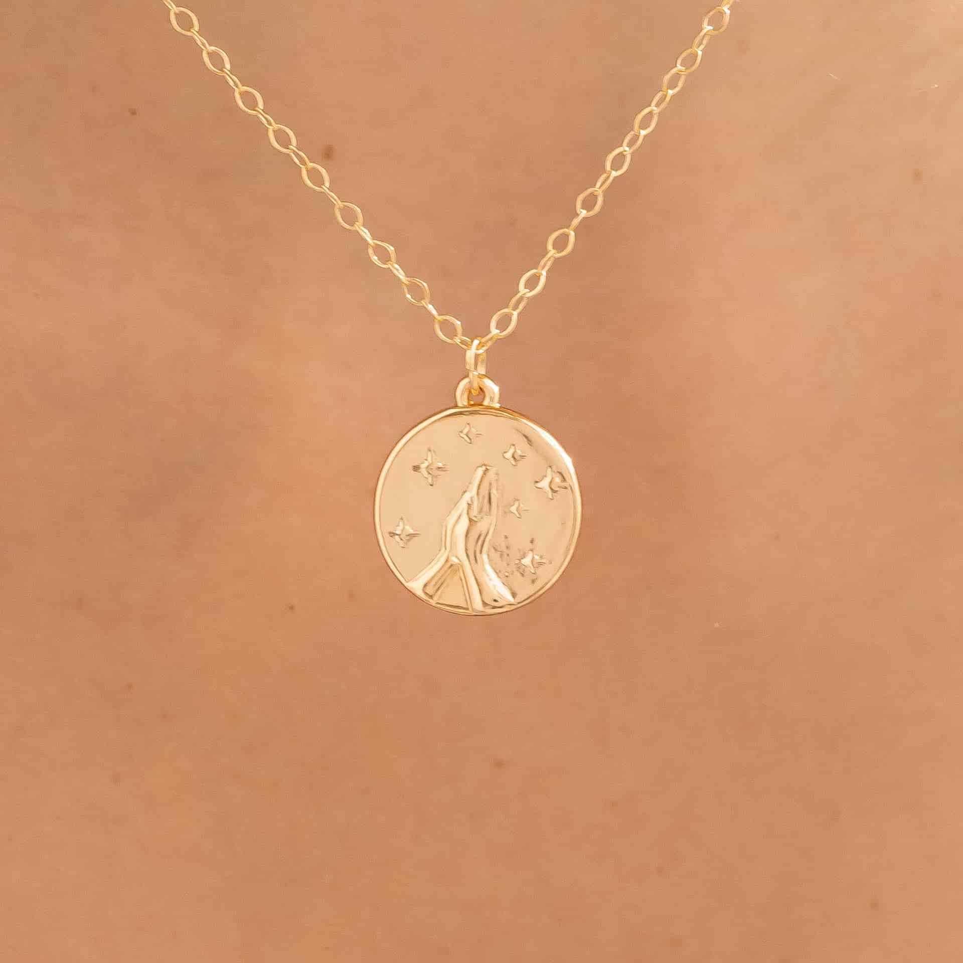 Cadena Con Dije Religioso + Aretes - miniatura 6