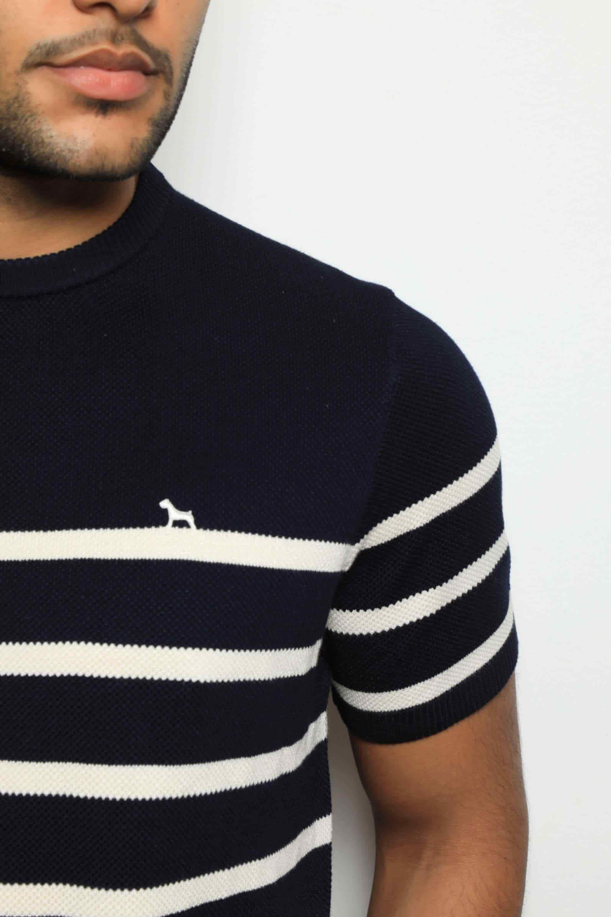 Suéter Tejido Fashion Navy/Rayas - miniatura 2