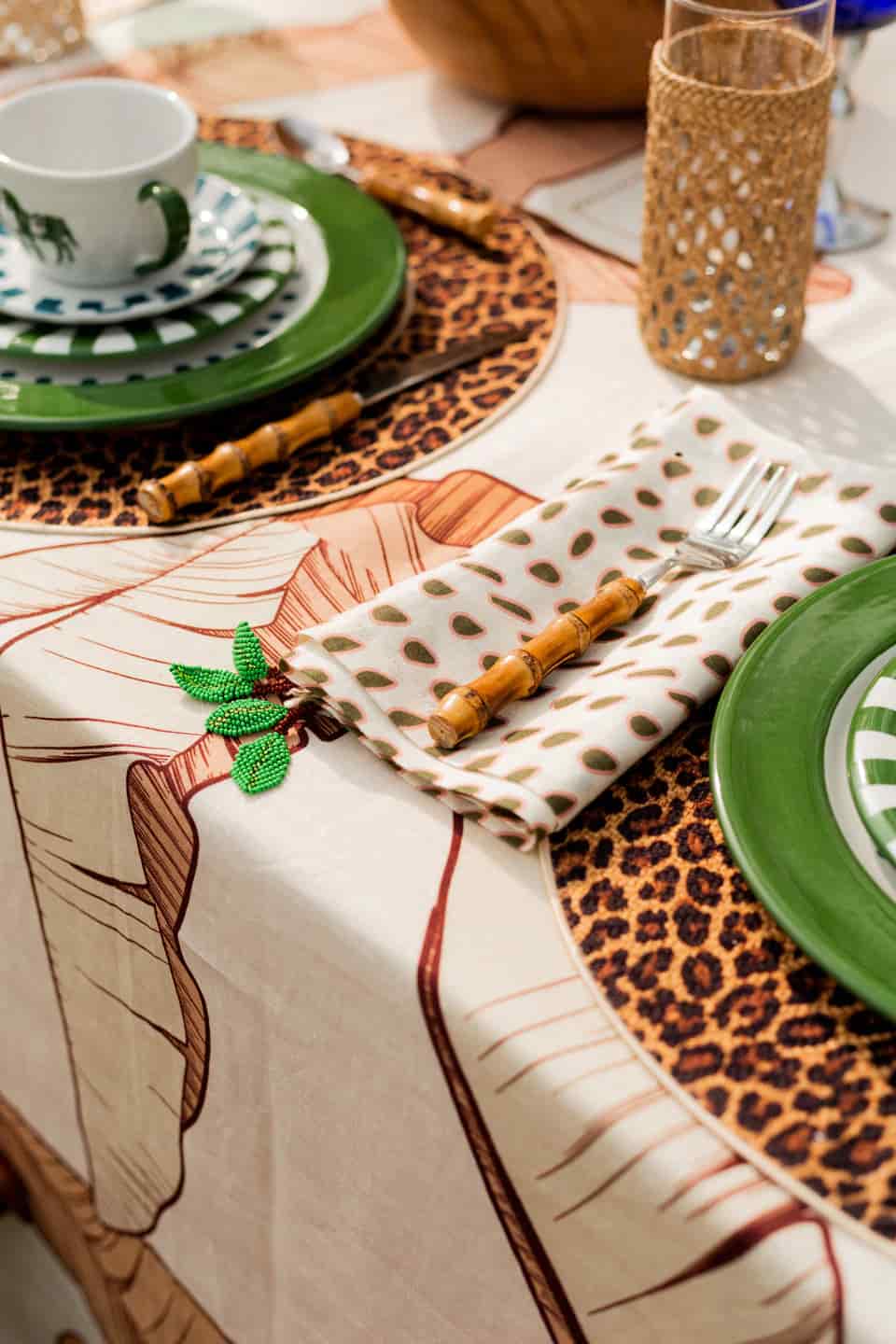 Green Seeds Linen Napkins / Set of 4 - miniatura 5