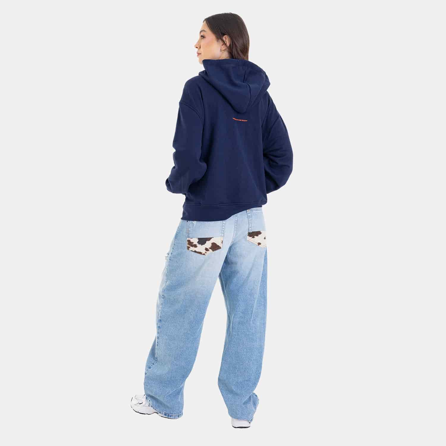 Zip Hoodie Regular Fit Dark Blue - miniatura 9