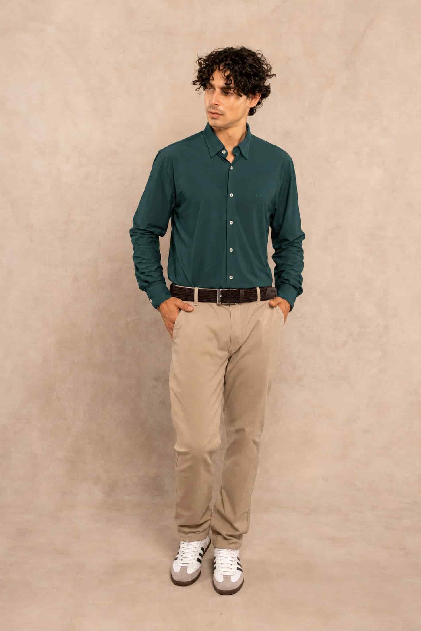 Camisa Performance Oxford Esmerald - miniatura 2