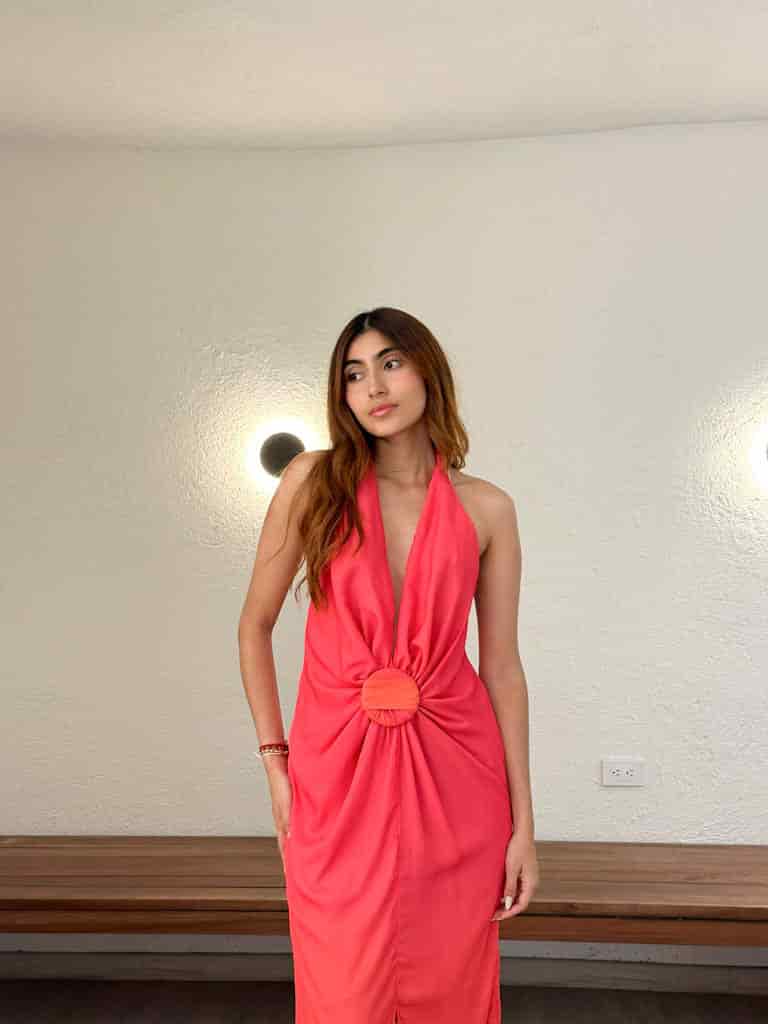 Vestido Teresa Degradé Rosa - miniatura 2