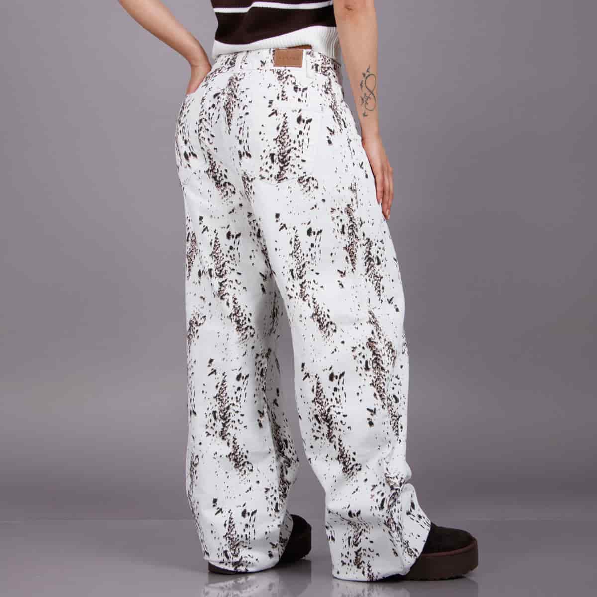 Jean Wide Leg Marfil Ax-3109 Rigido - miniatura 3