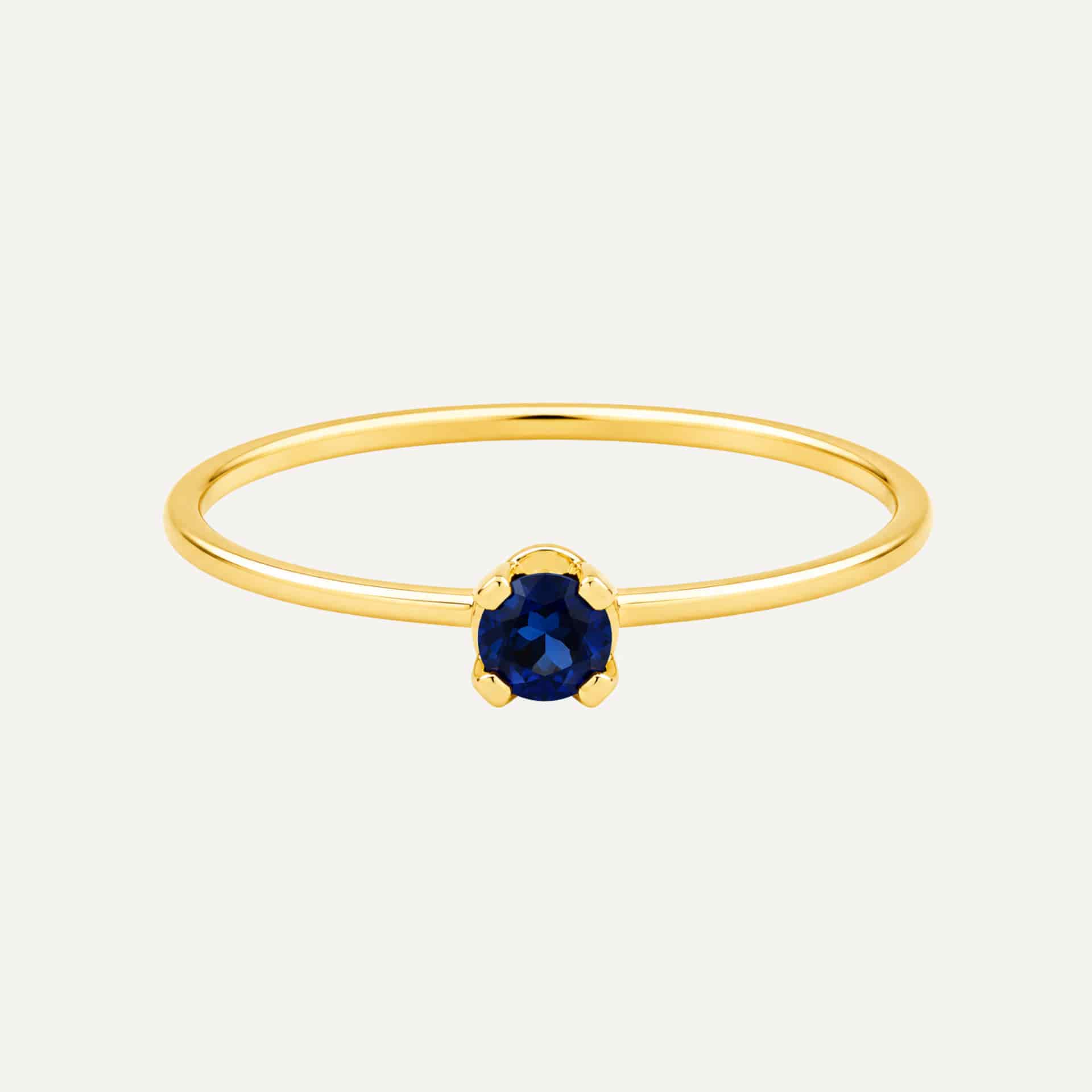 Anillo Birthstone liso - miniatura 4